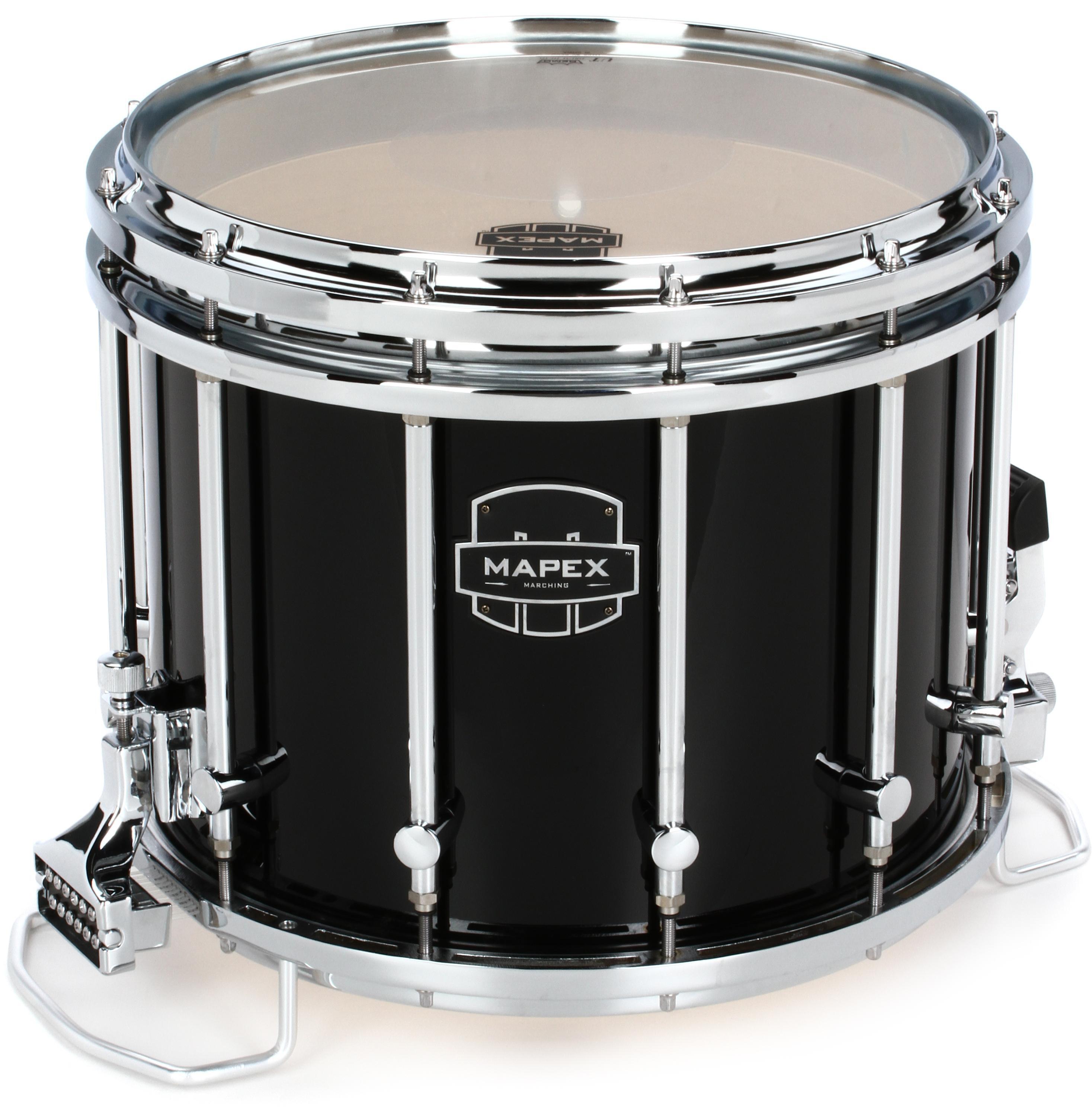 Mapex Quantum XT Marching Snare Drum 14inch x 12 inch, Gloss Black