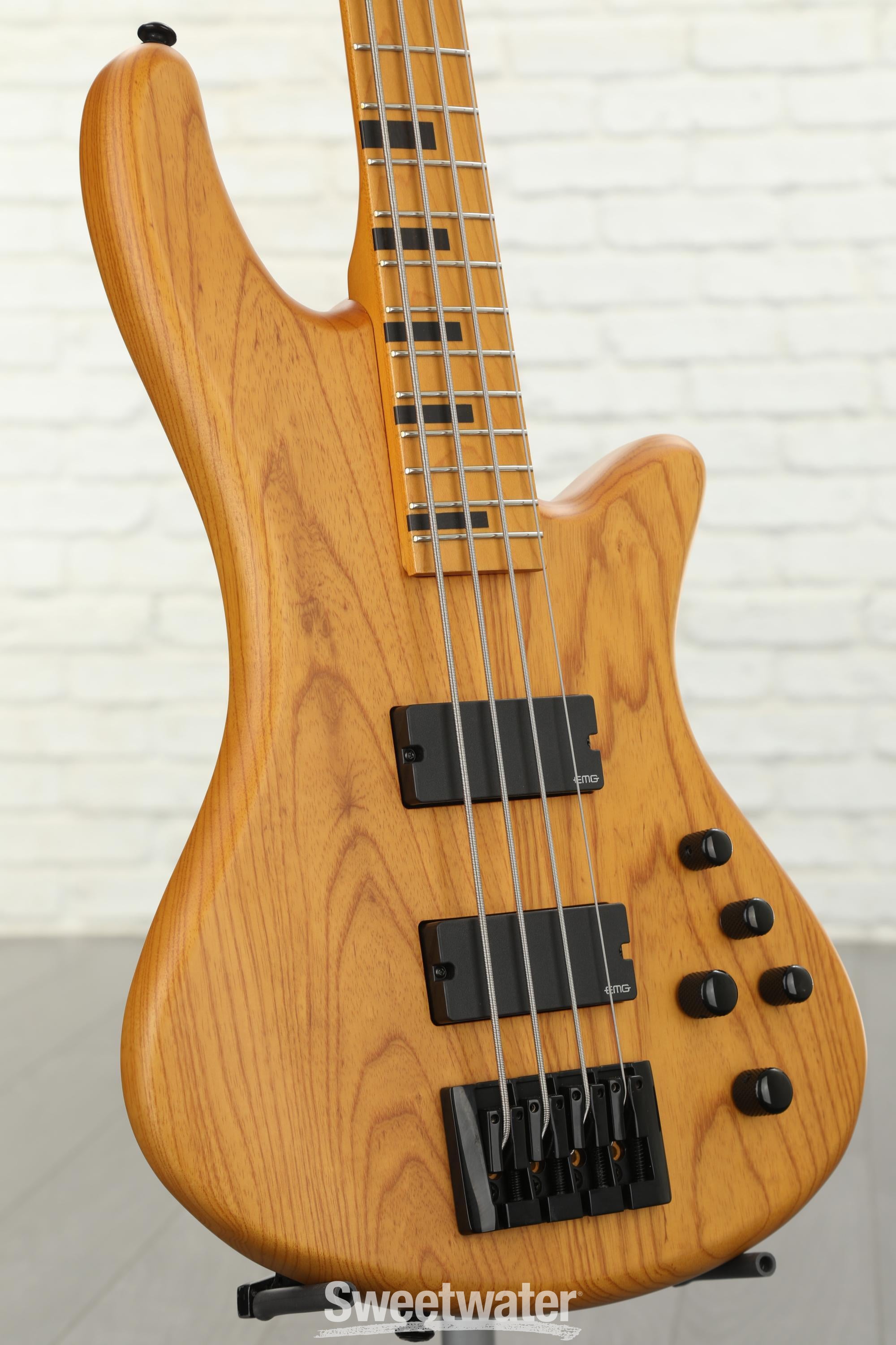 Schecter Session Stiletto Bass Guitar - Aged Natural Satin