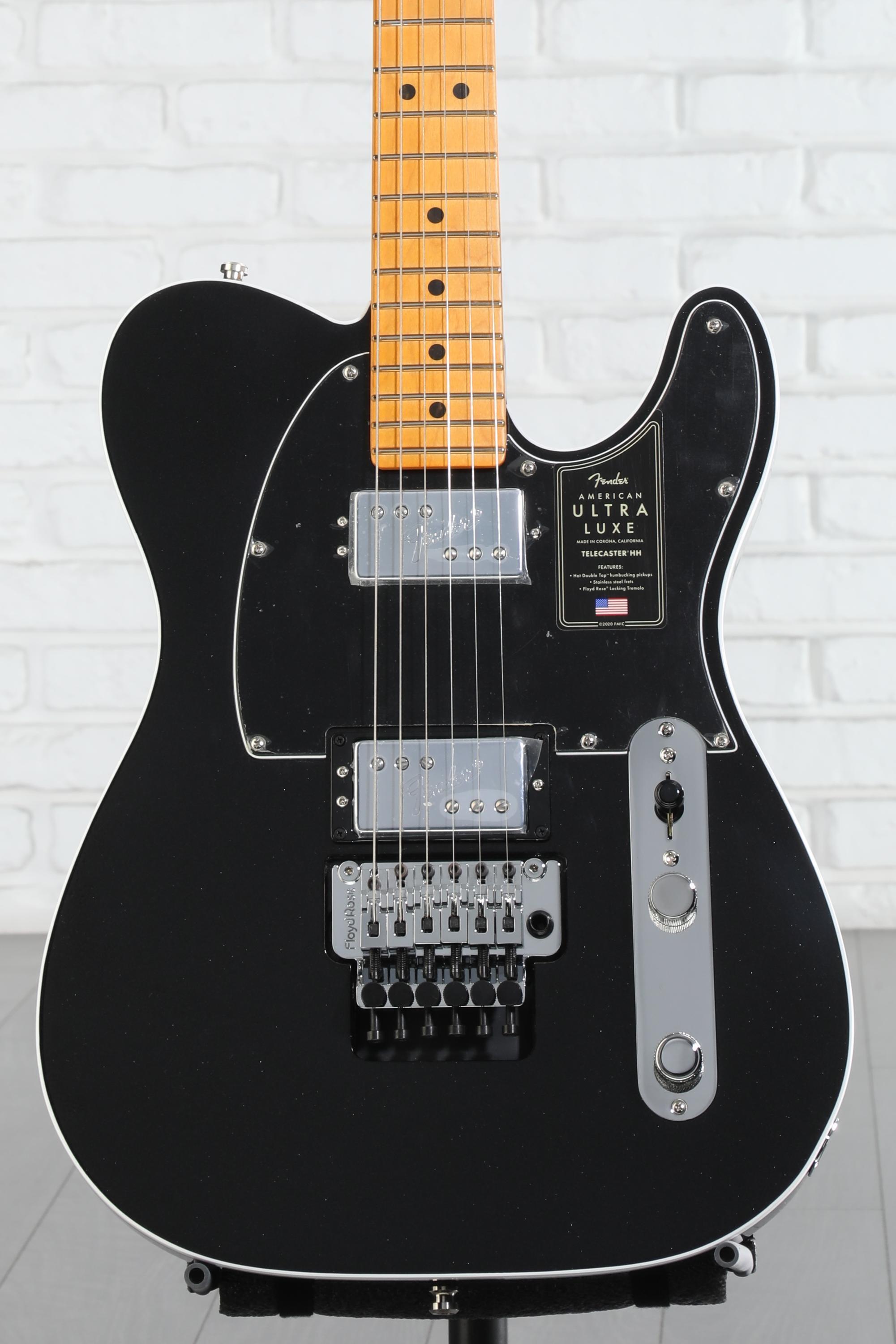 Fender American Ultra Luxe Telecaster Floyd Rose HH - Mystic Black