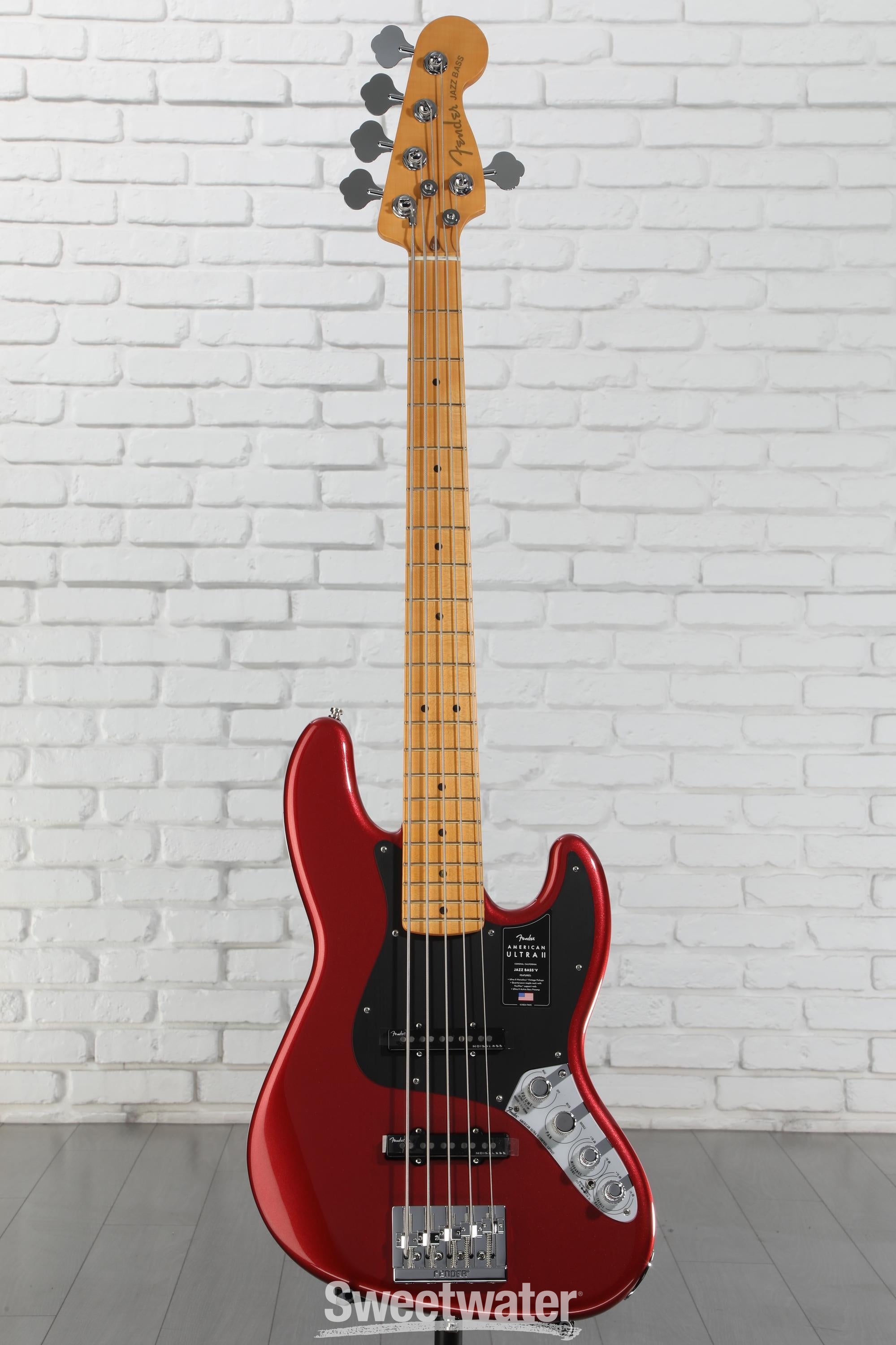 Fender/American Standard/Jazz Bass レッド Fender American Ultra II Jazz Bass V Maple Fingerboard