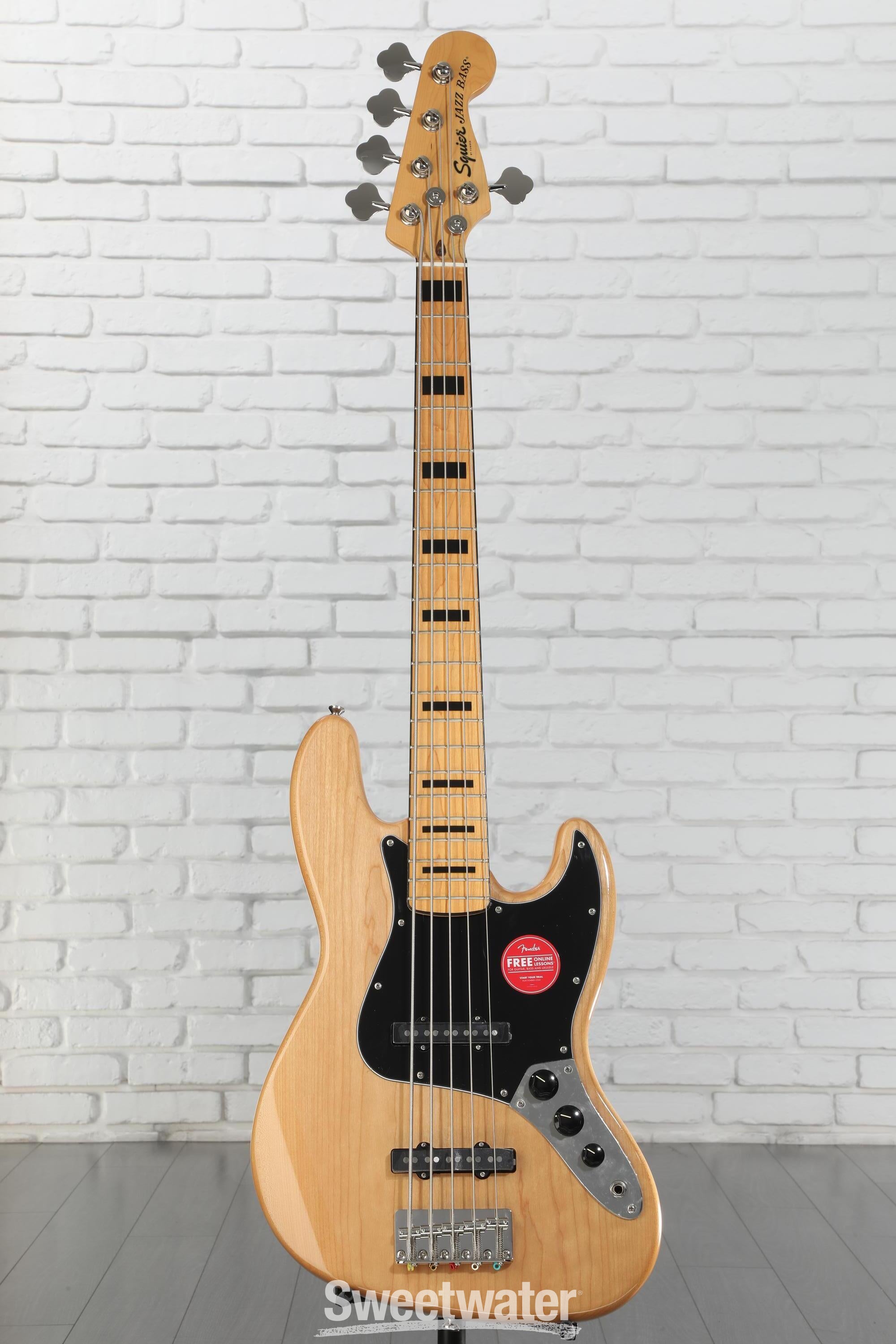 Squier Classic Vibe '70s Jazz Bass V - Natural with Maple