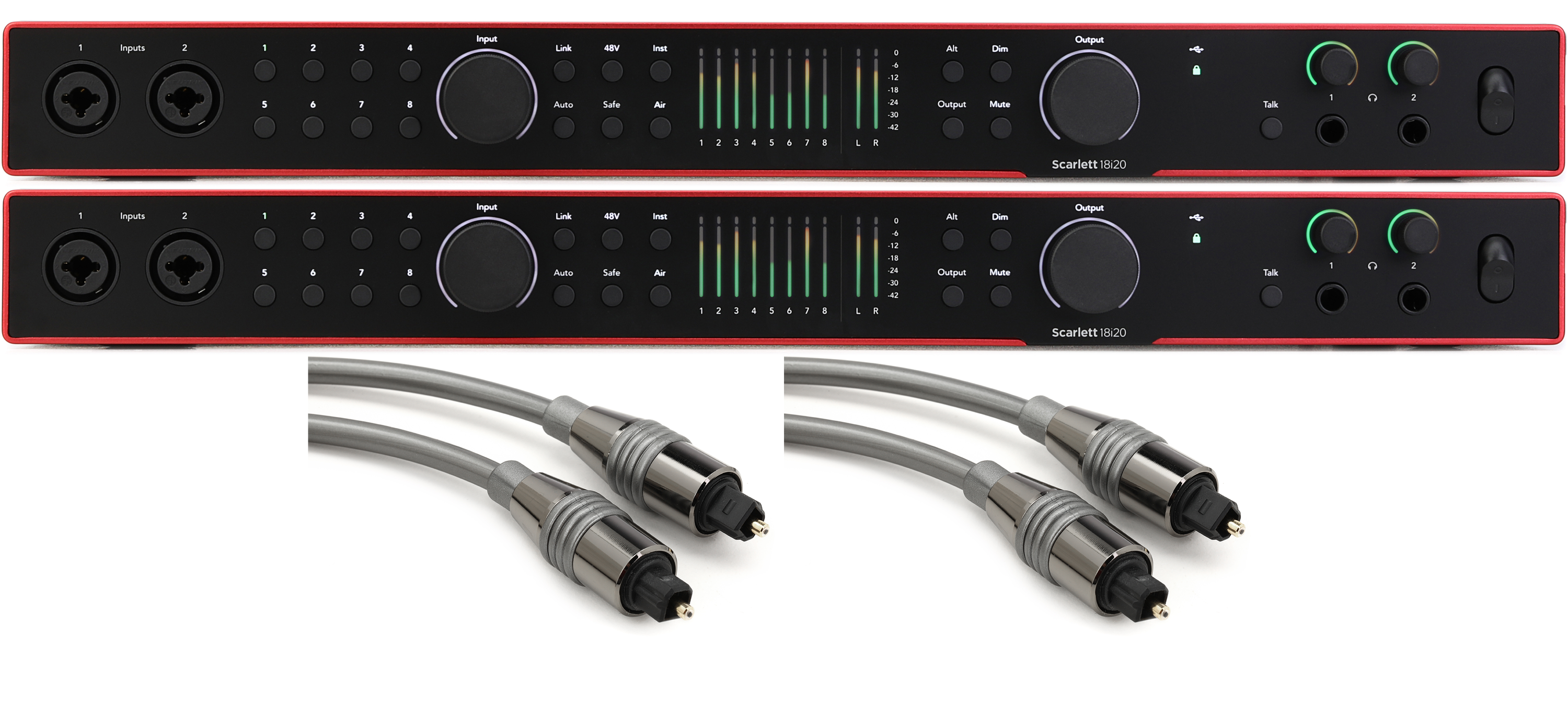 Focusrite Scarlett 18i20 4th Gen USB Audio Interface Pair