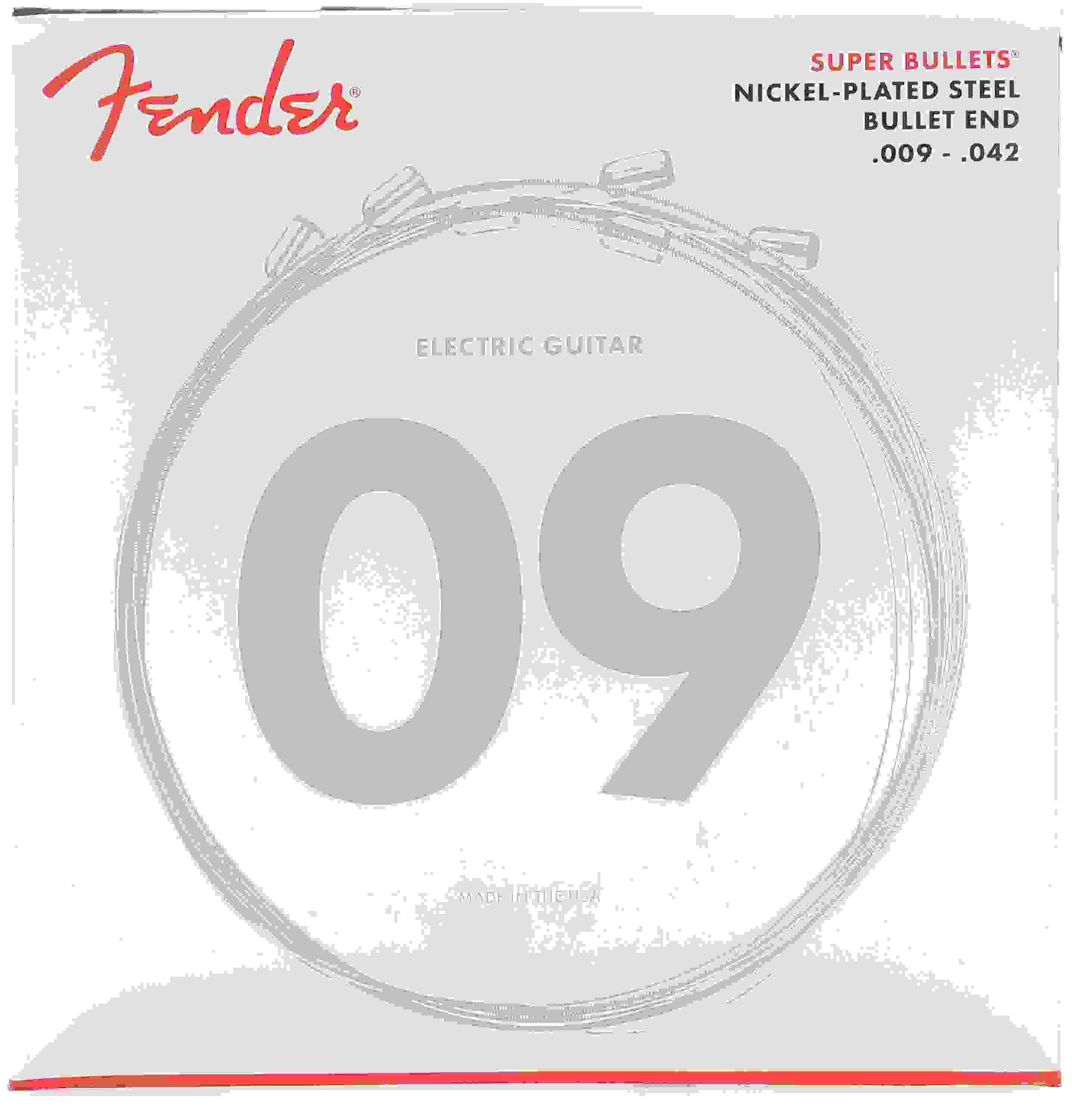 Fender 3250L Super Bullets Nickel Steel Electric Strings - .009-.042 Light