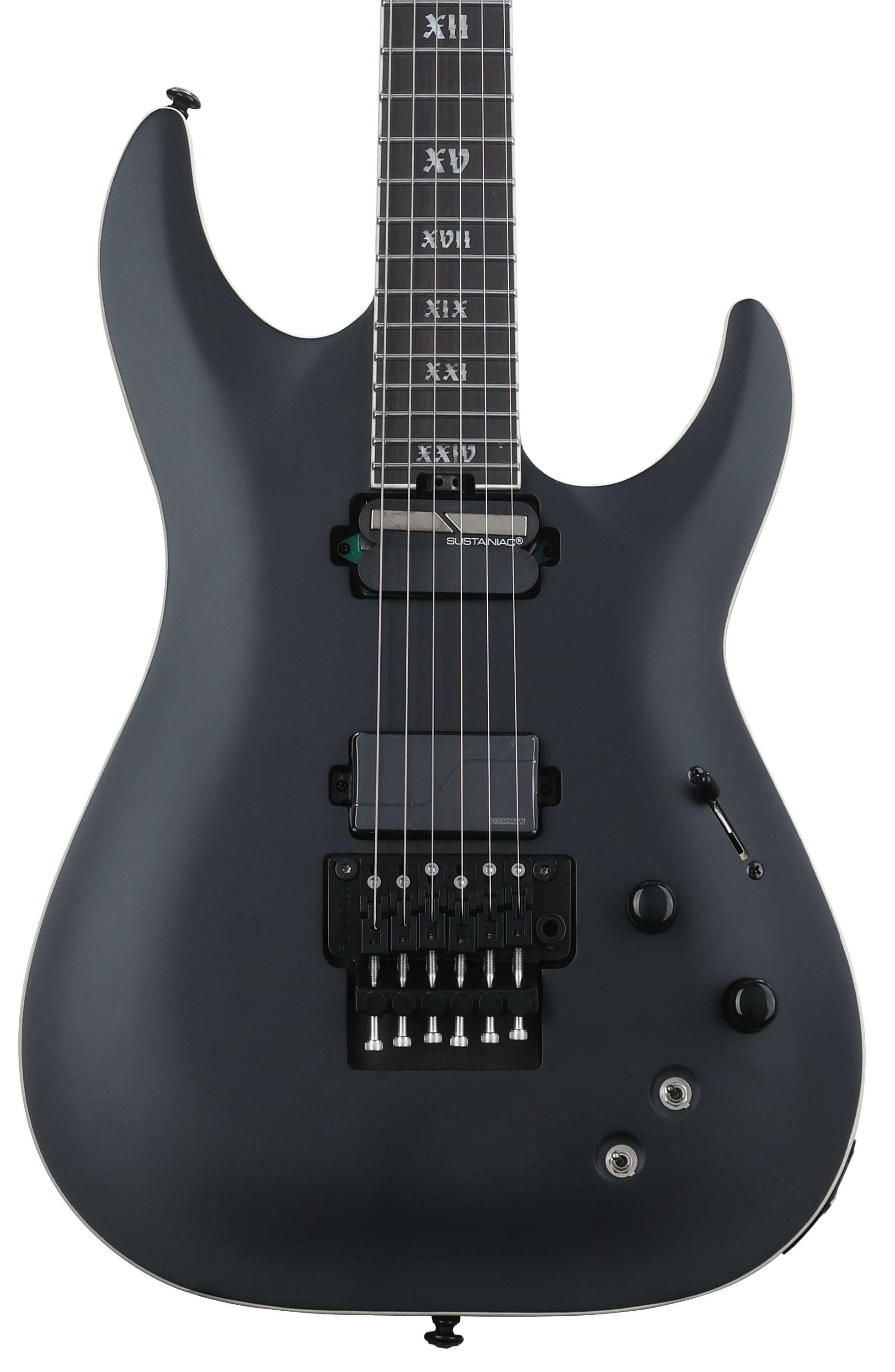 Schecter C-1 FR-S SLS Evil Twin Electric Guitar - Satin Black