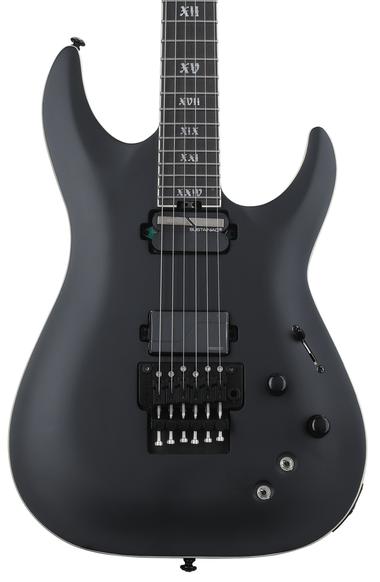 Schecter C-1 FR-S SLS Evil Twin Electric Guitar - Satin Black