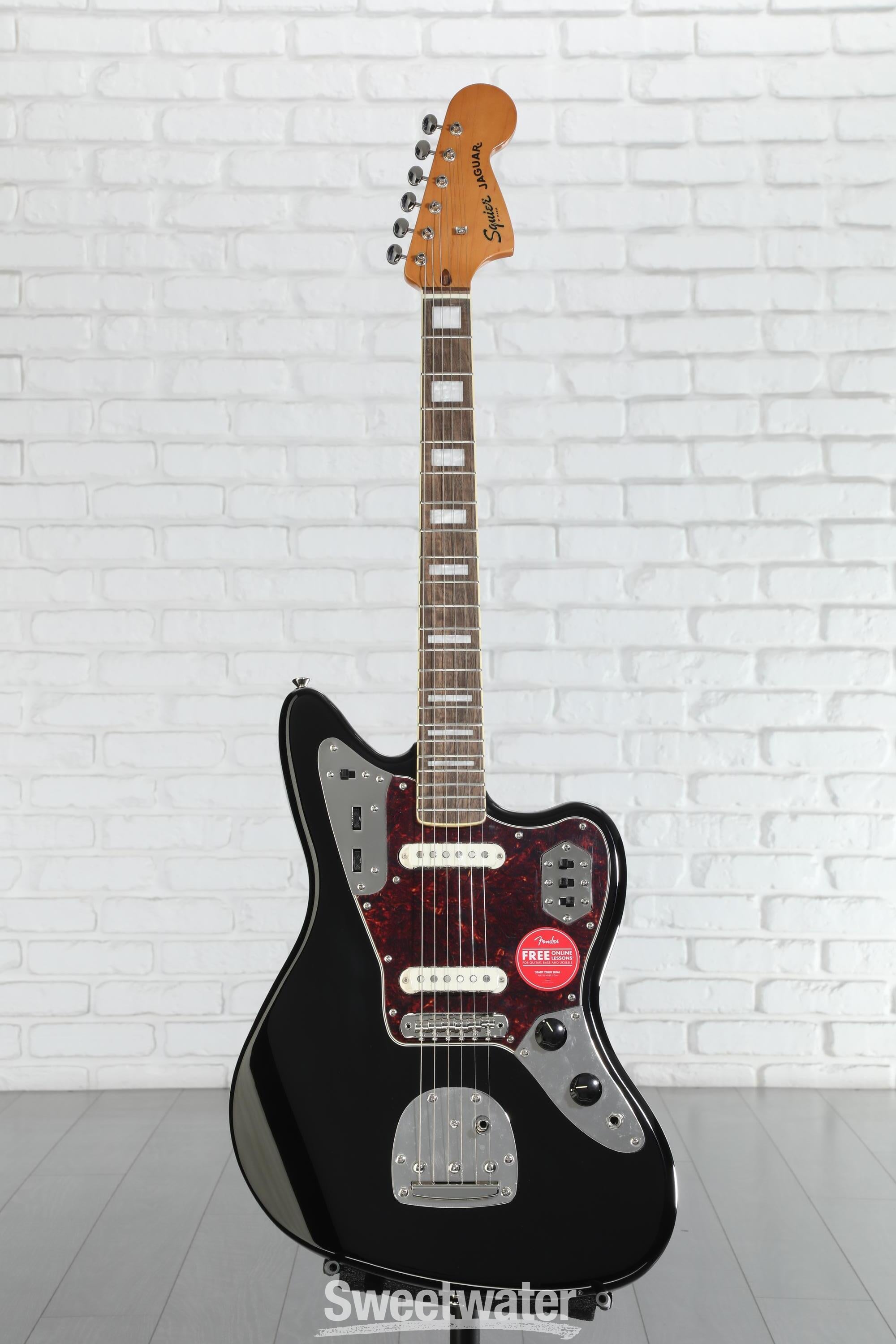 Squier Classic Vibe '70s Jaguar - Black | Sweetwater