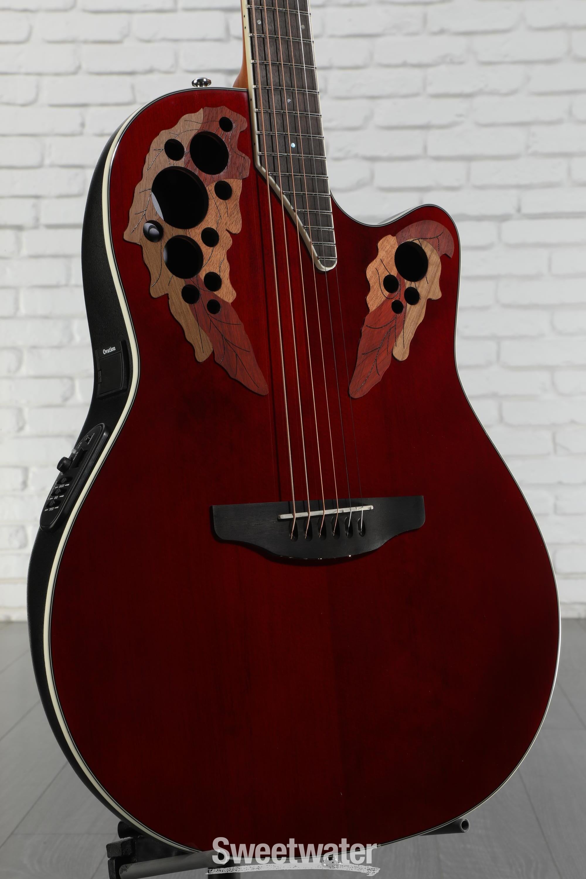 Ovation Celebrity Elite Super Shallow - Ruby Red