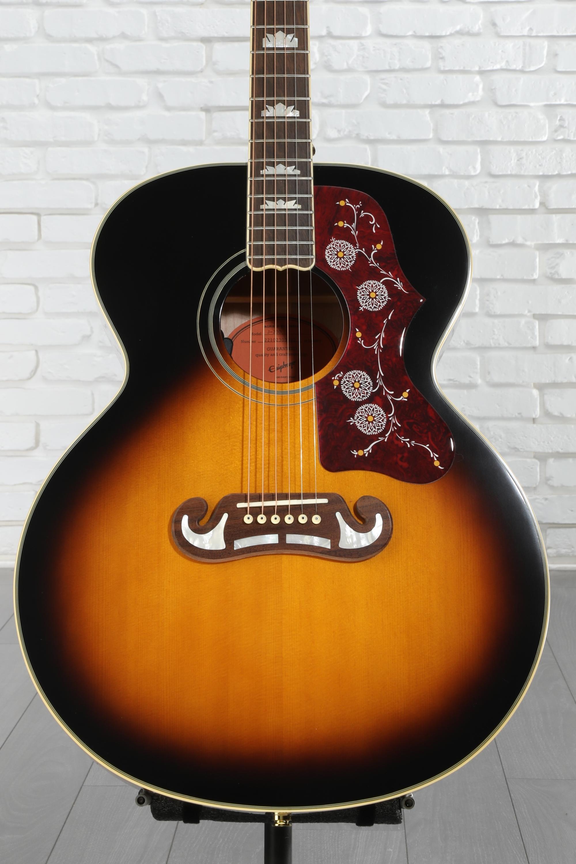 Epiphone J-200 Acoustic-electric Guitar - Aged Vintage Sunburst