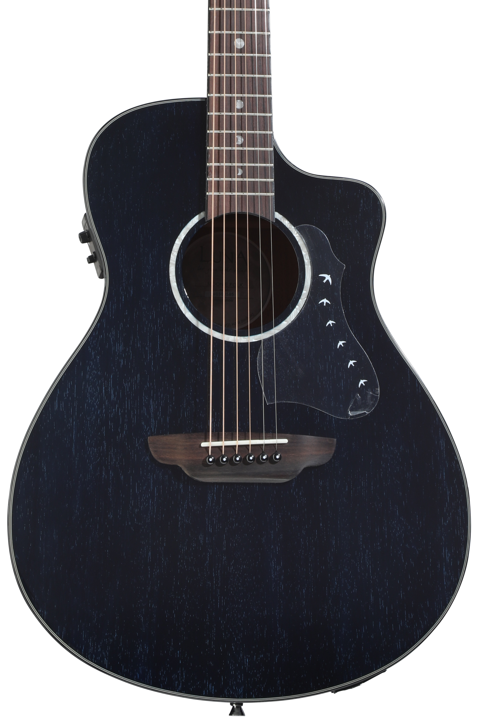 Luna Moonbird Acoustic-electric Guitar - Midnight Blue