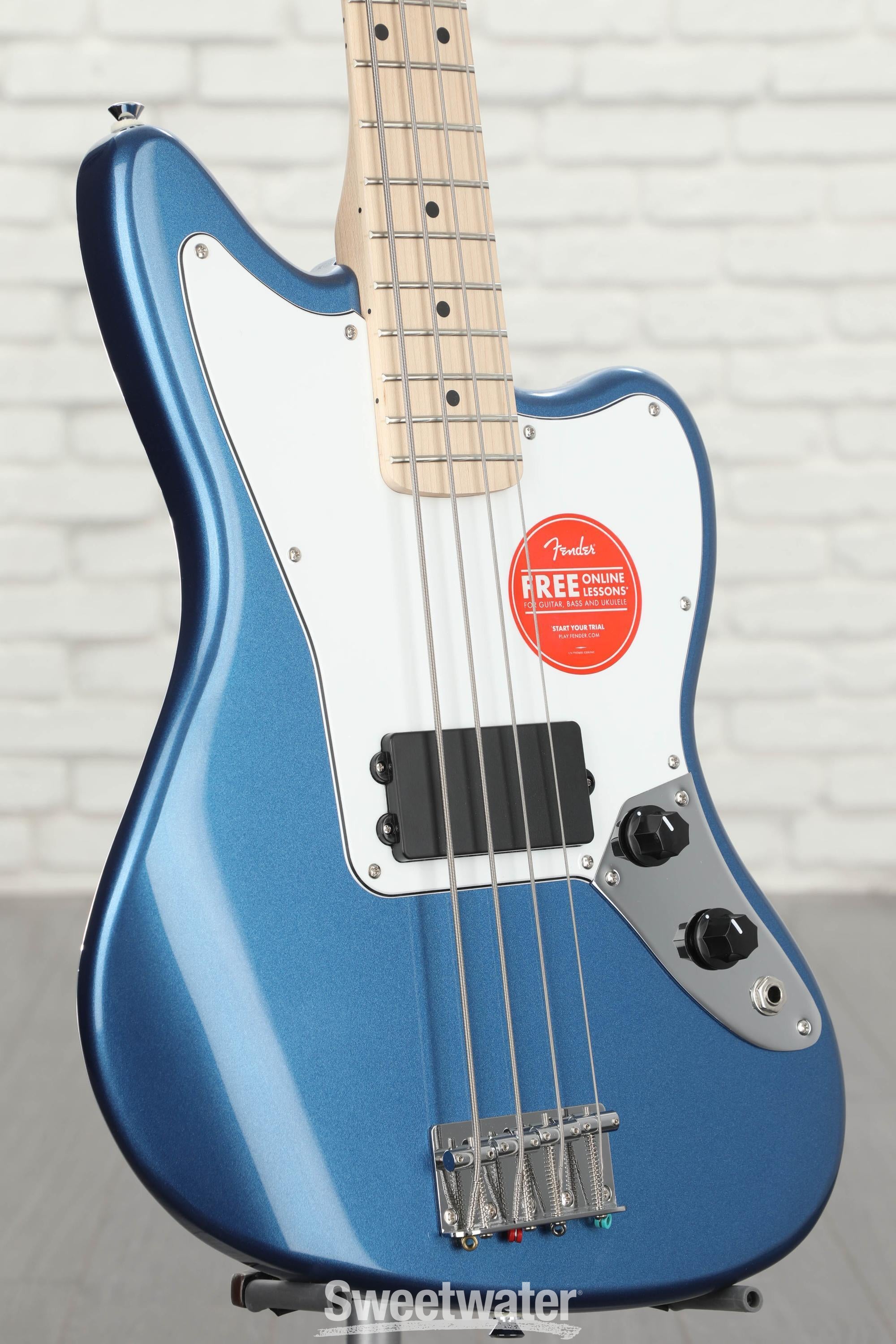 Squier Affinity Series Jaguar Bass H - Lake Placid Blue with Maple