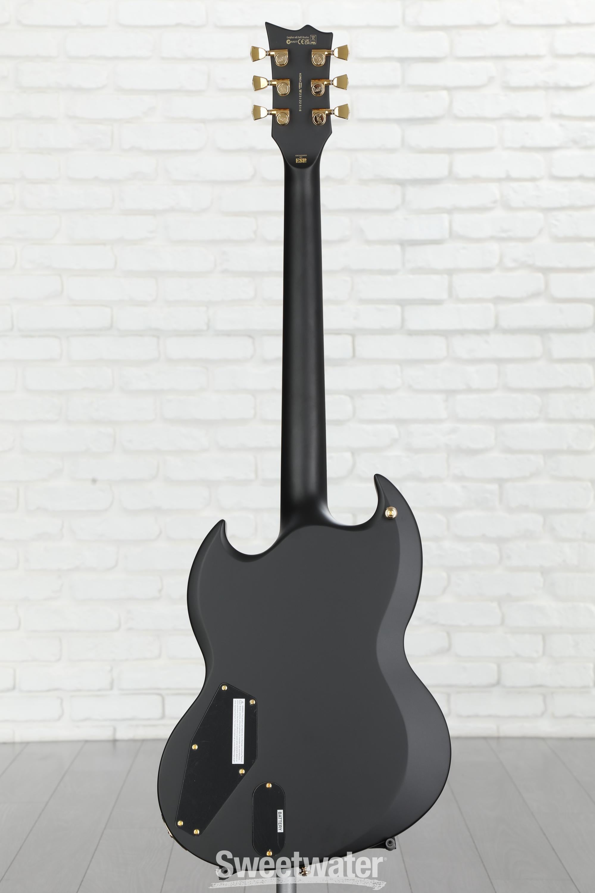 ESP LTD Viper-1000 Electric Guitar - Vintage Black | Sweetwater