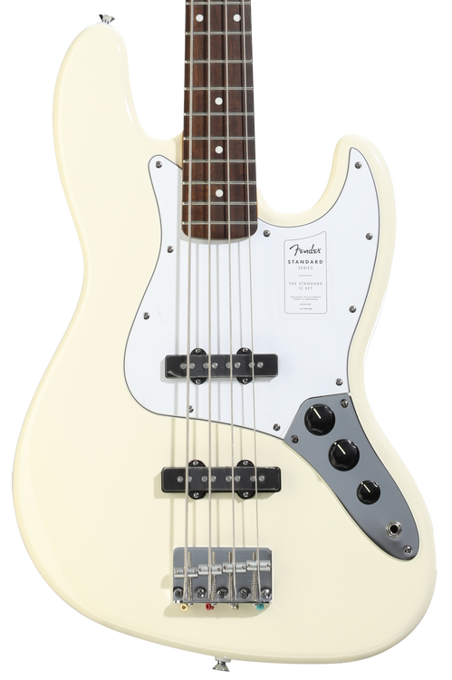 Fender Standard Jazz Bass - Olympic White, Laurel