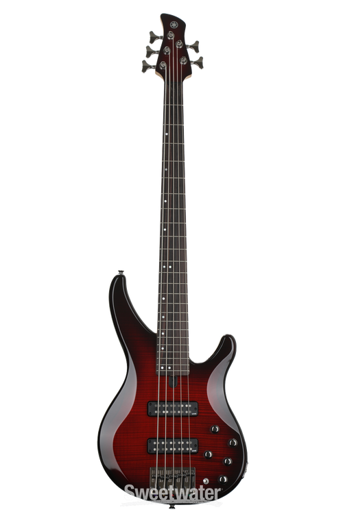 Yamaha TRBX605FM Bass Guitar - Dark Red Burst | Sweetwater