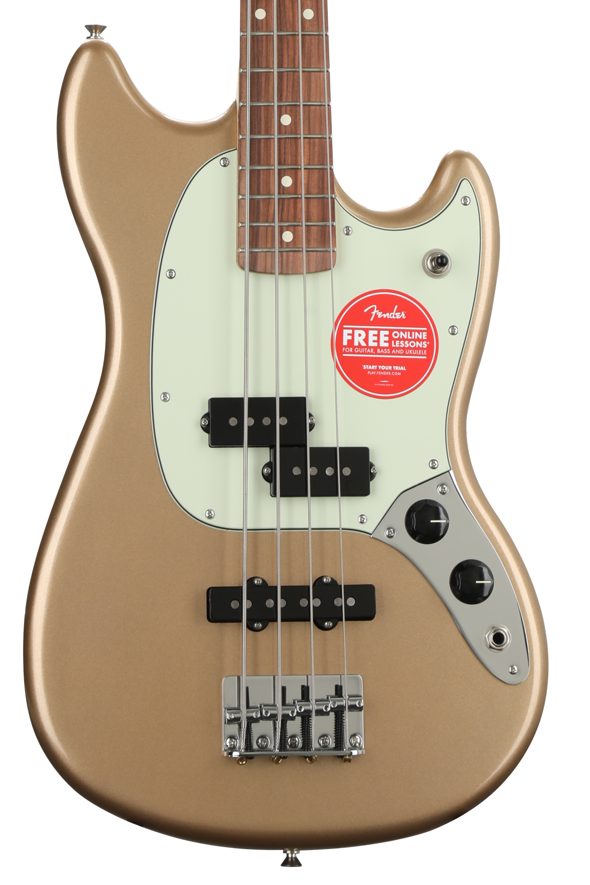 Fender Player Mustang Bass PJ - Firemist Gold | Sweetwater