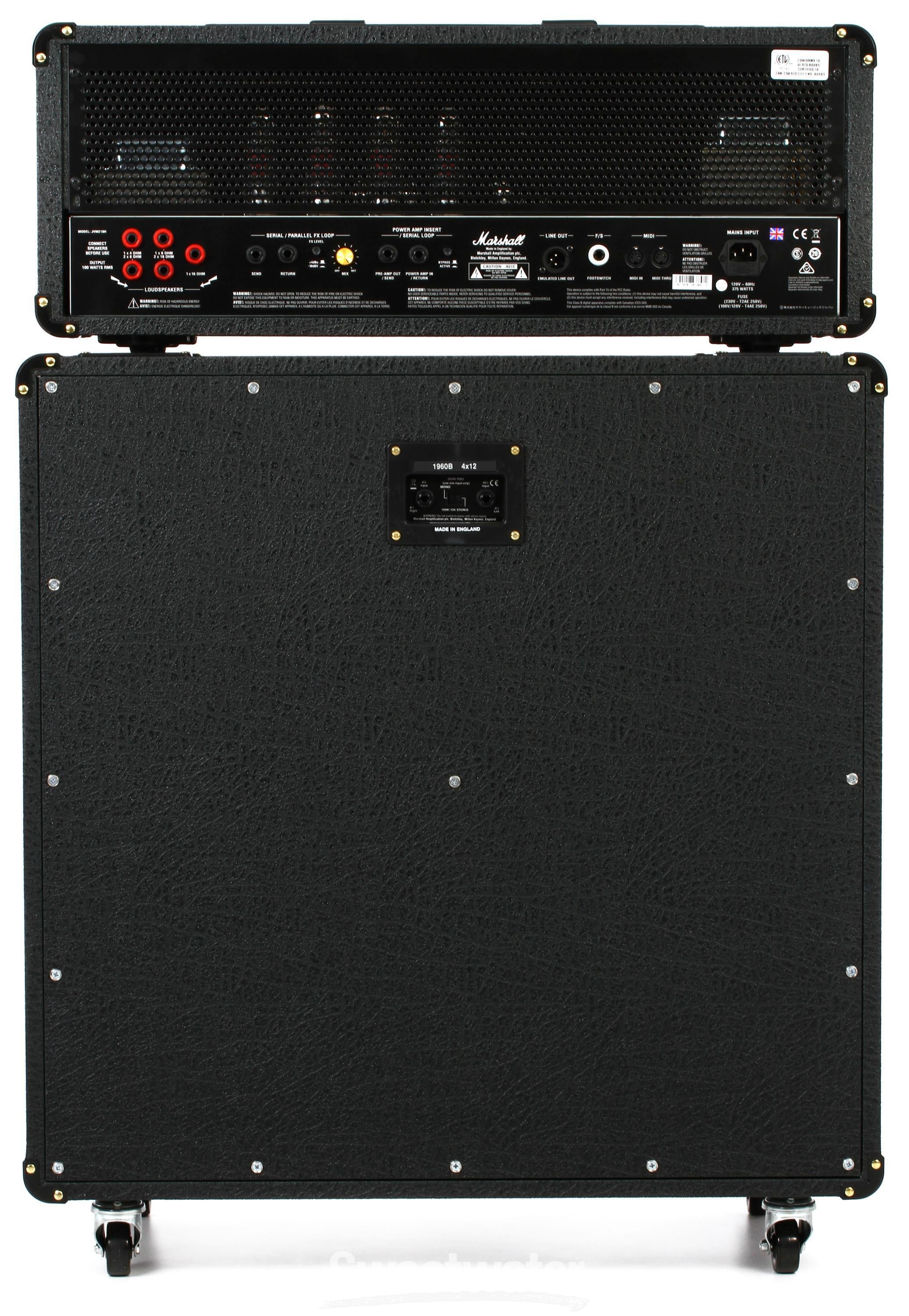 Marshall JVM210H/1960B Straight Half Stack Package | Sweetwater