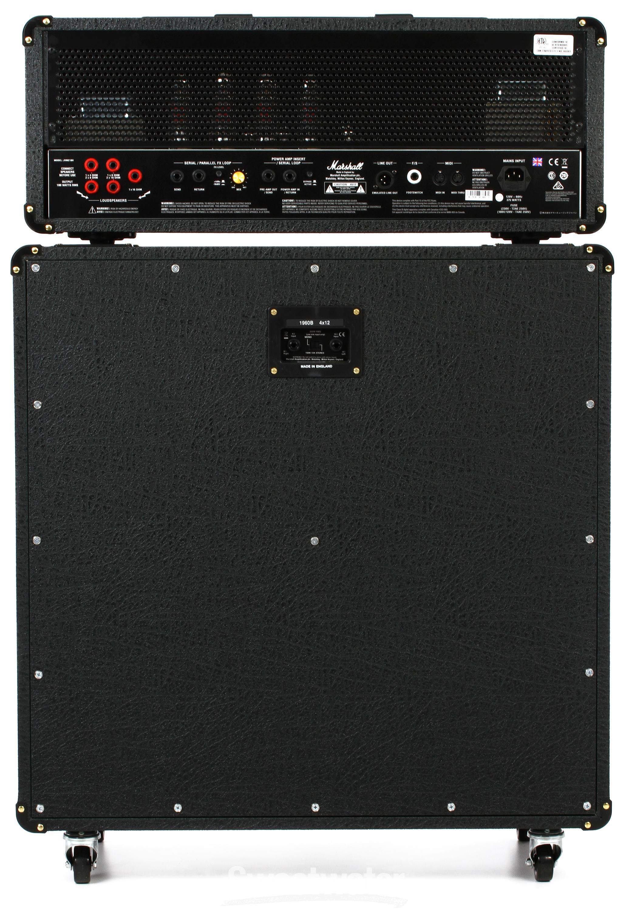 Marshall JVM210H/1960B Straight Half Stack Package