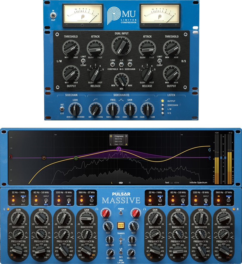 Pulsar Audio Massive & Mu Mastering EQ and Compressor Bundle | Sweetwater