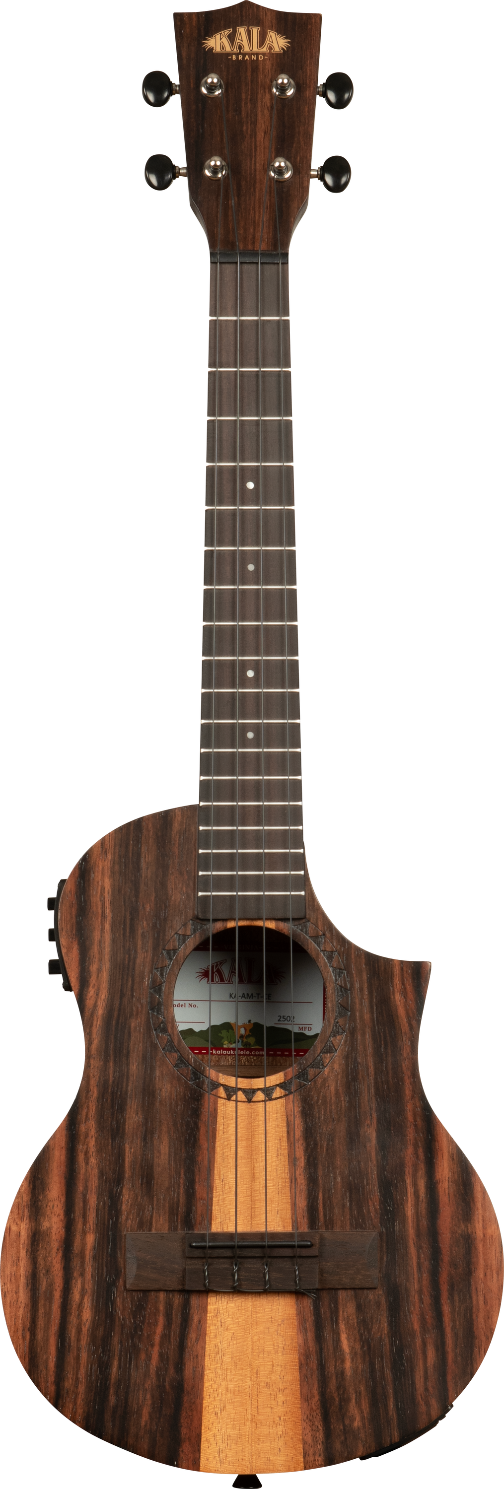 Photo of Kala Amara Tri-Top Tenor Acoustic-electric Ukulele w/ Cutaway & EQ - Natural Satin