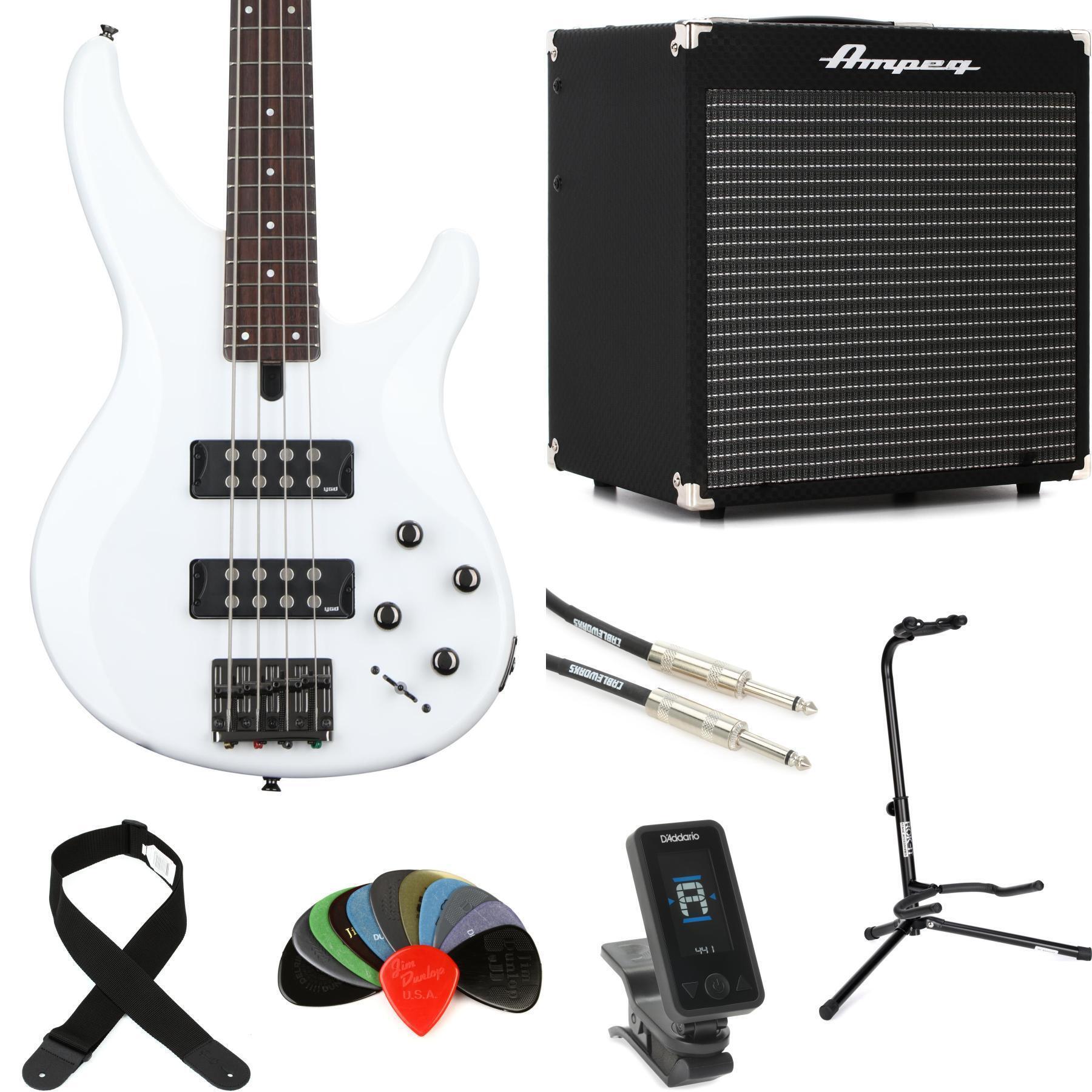 Yamaha TRBX304 Bass Guitar and Ampeg RB-108 Amp Bundle
