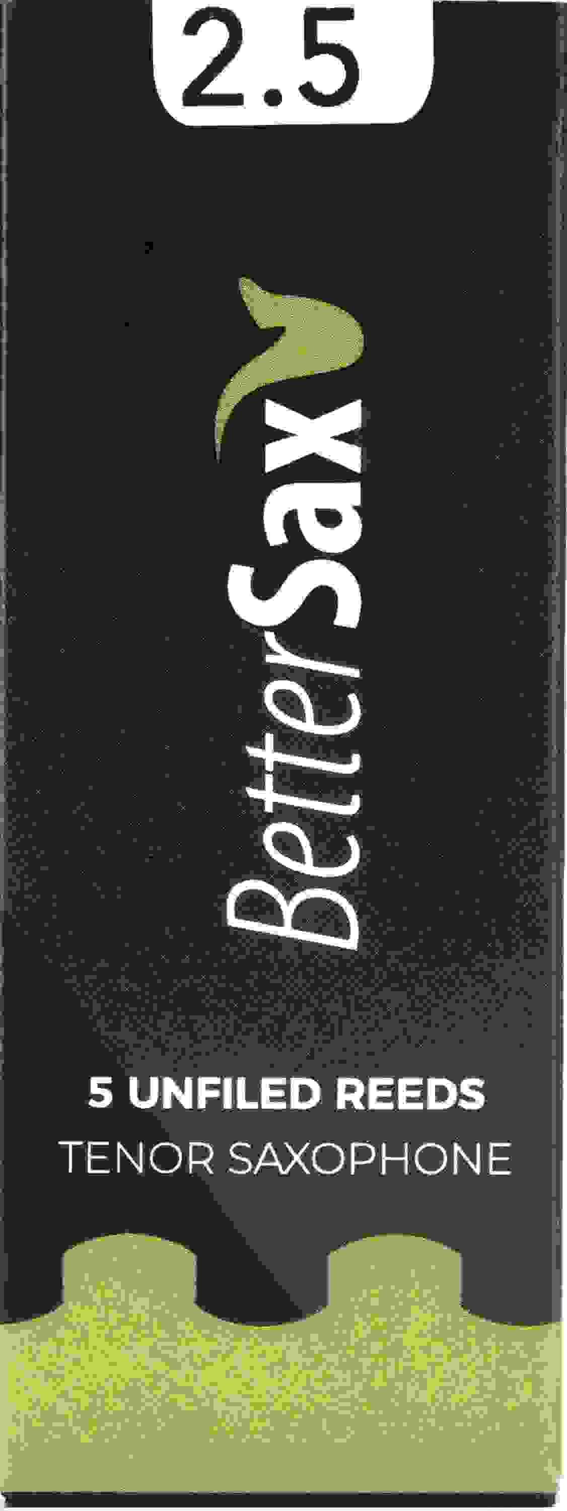 BetterSax Tenor Saxophone Jazz Cut Reeds - 2.5 (5-pack)