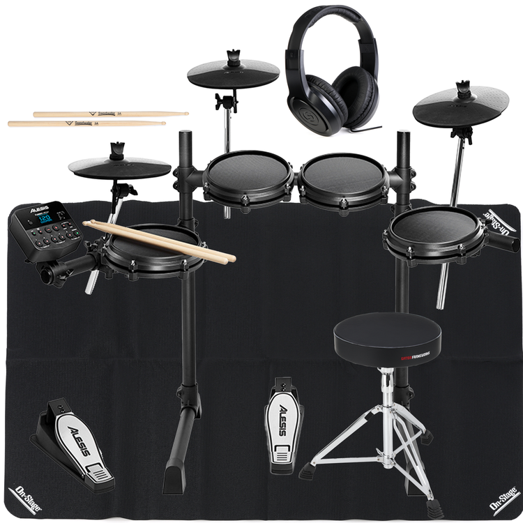 Alesis Turbo Mesh Electronic Drum Set Essentials/Mat/Headphones