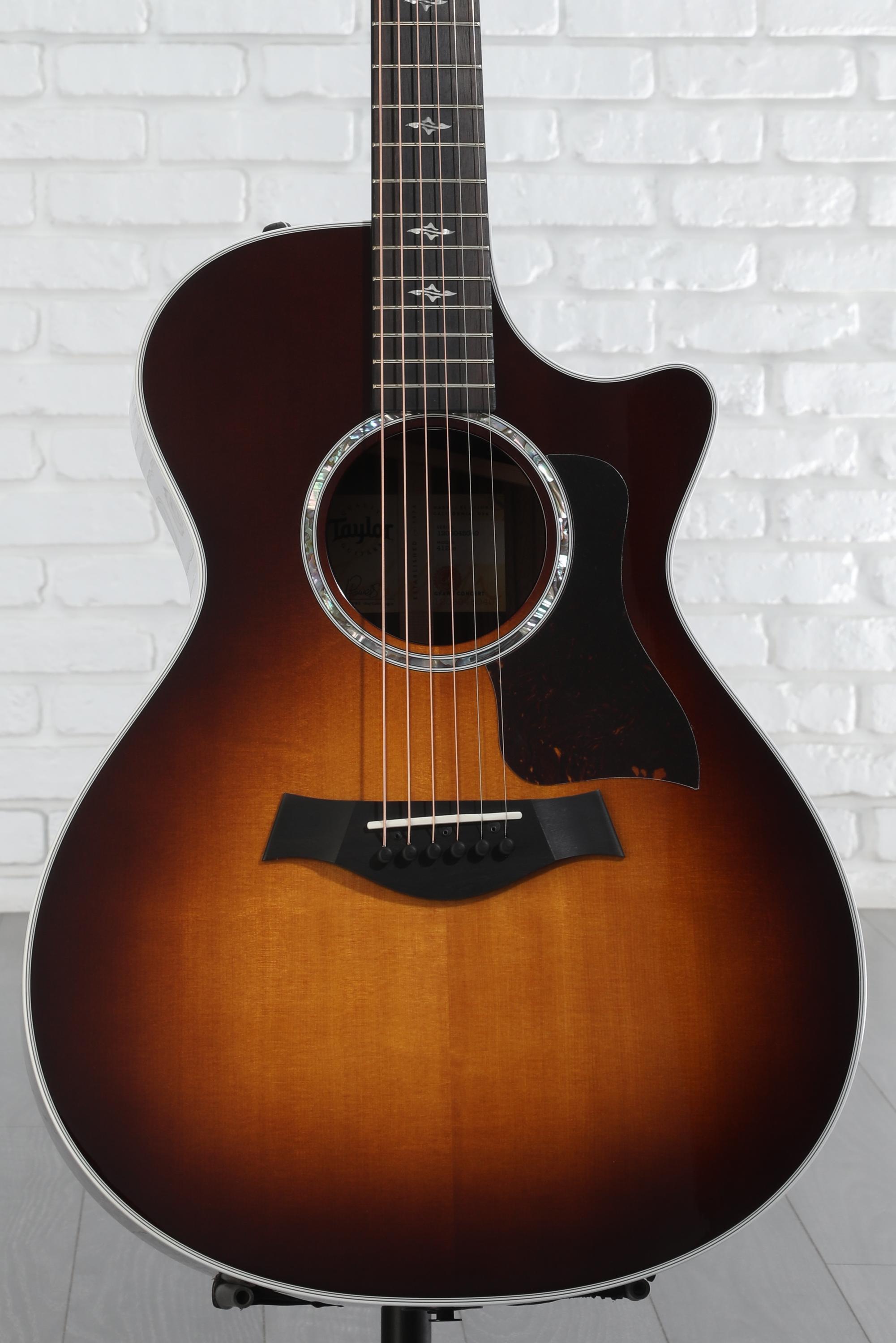 Taylor 412ce-R V-Class Acoustic-electric Guitar - Tobacco
