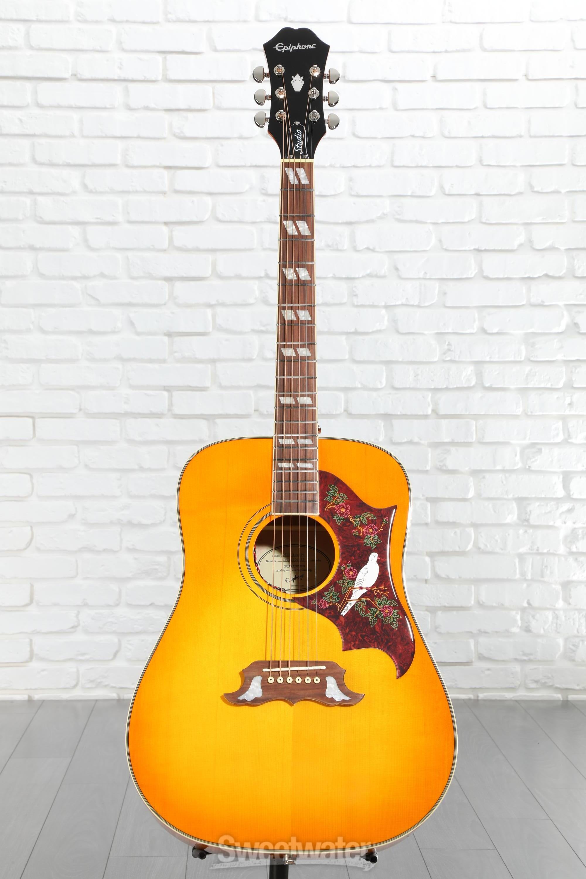 Epiphone Dove Studio Acoustic-electric Guitar - Violin Burst