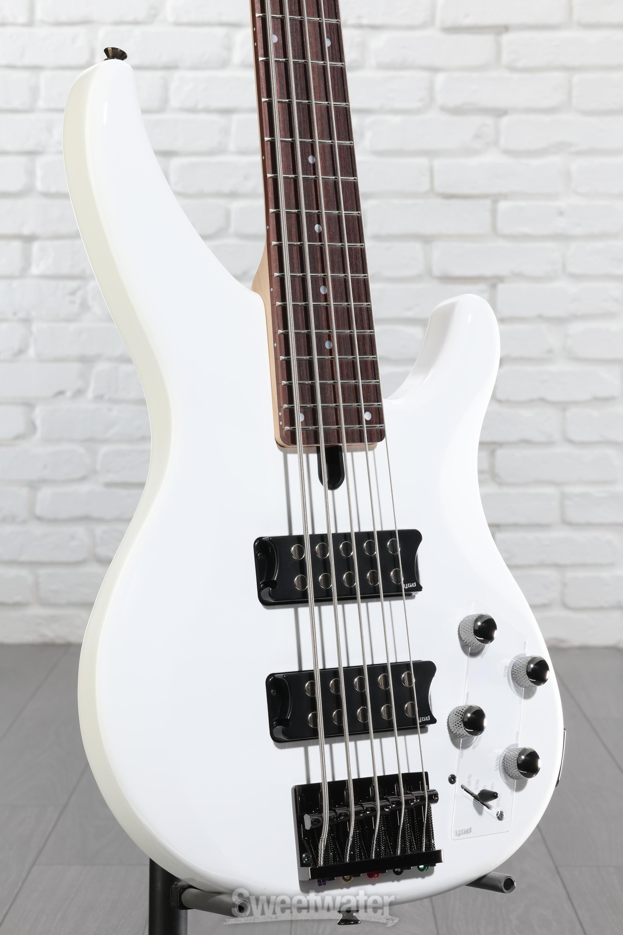 Yamaha TRBX305 5-string Bass Guitar - White | Sweetwater