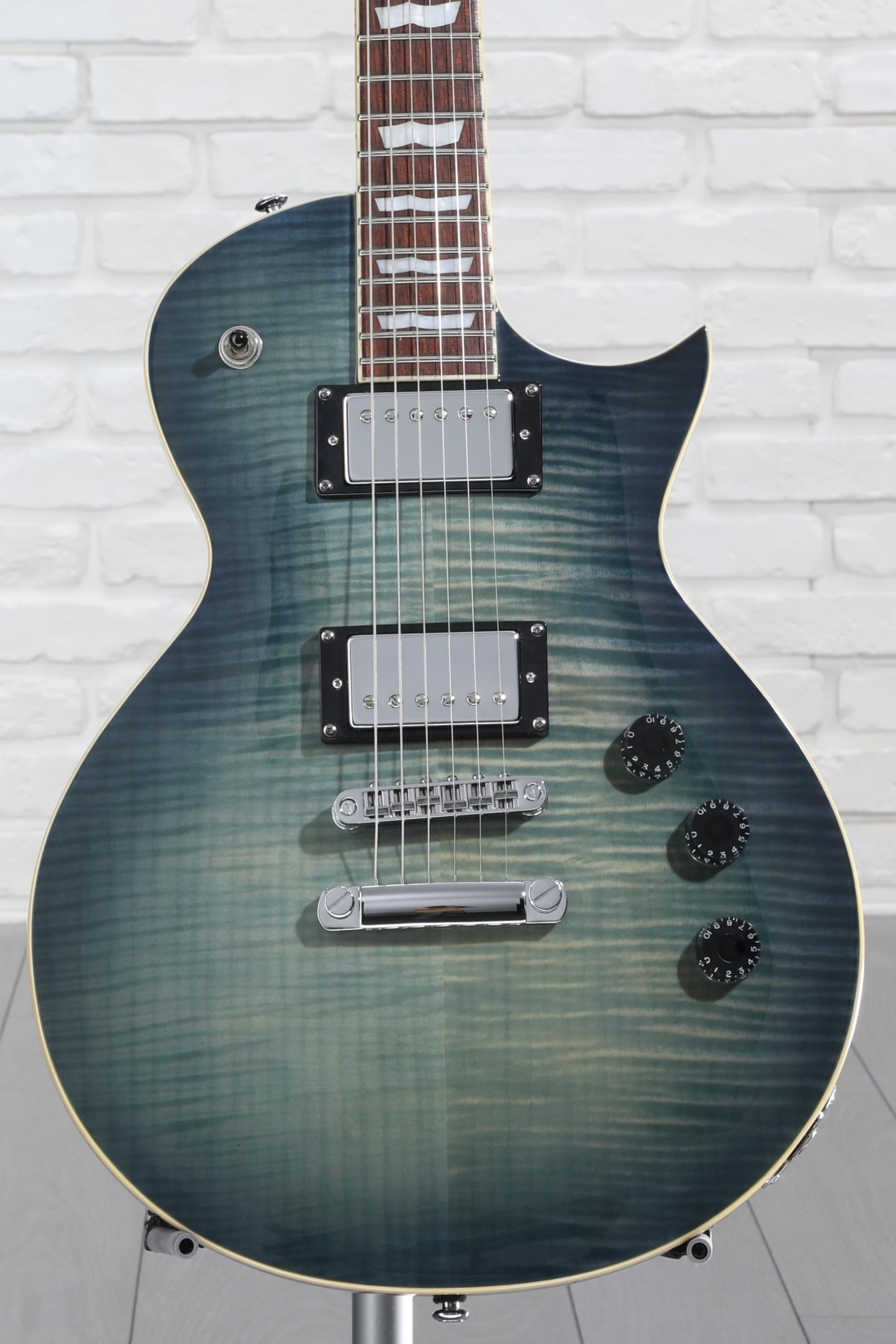 ESP LTD EC-256FM - See Thru Cobalt Blue