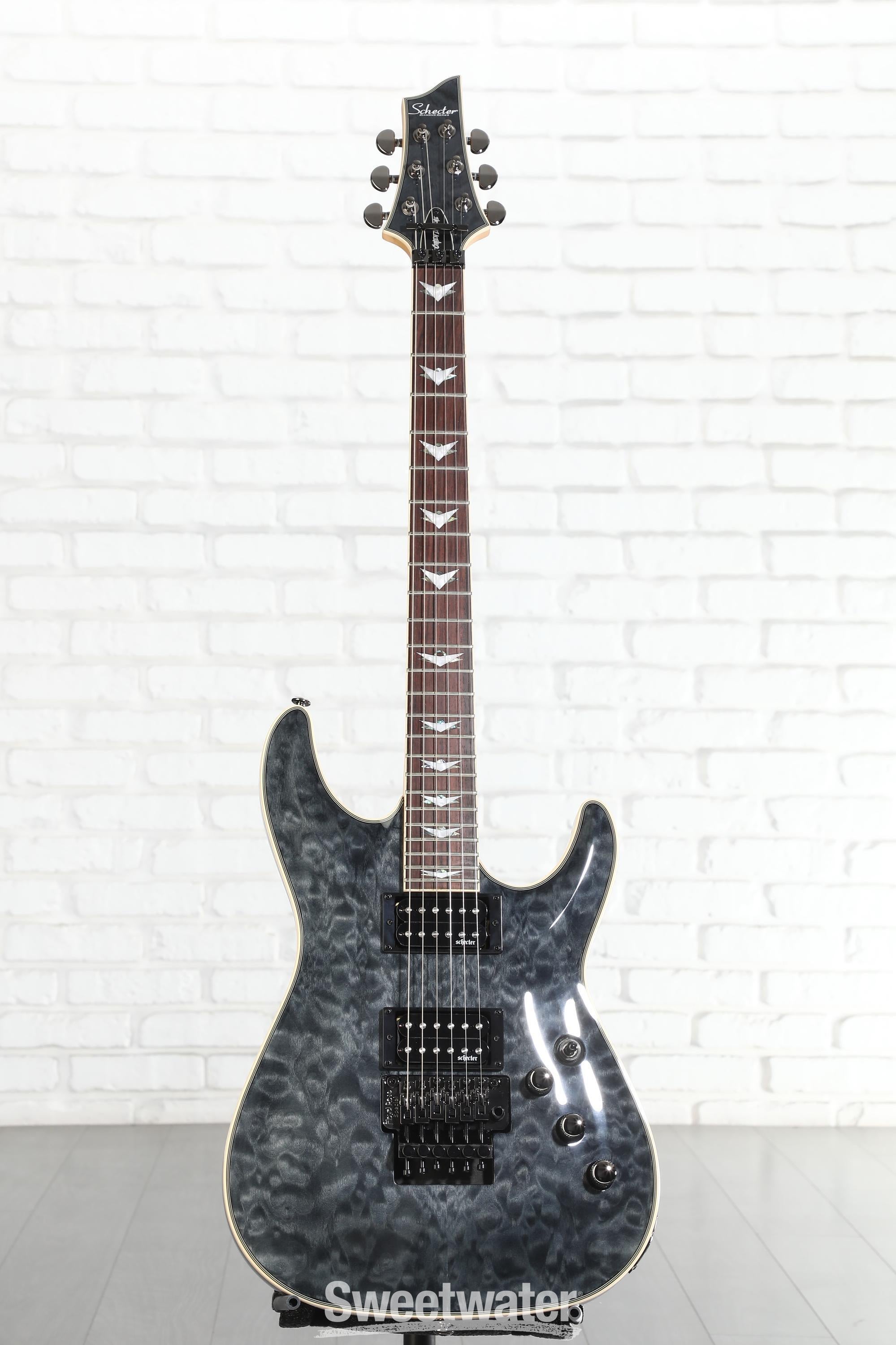 Schecter Omen Extreme-6 FR Electric Guitar - See-Thru Black