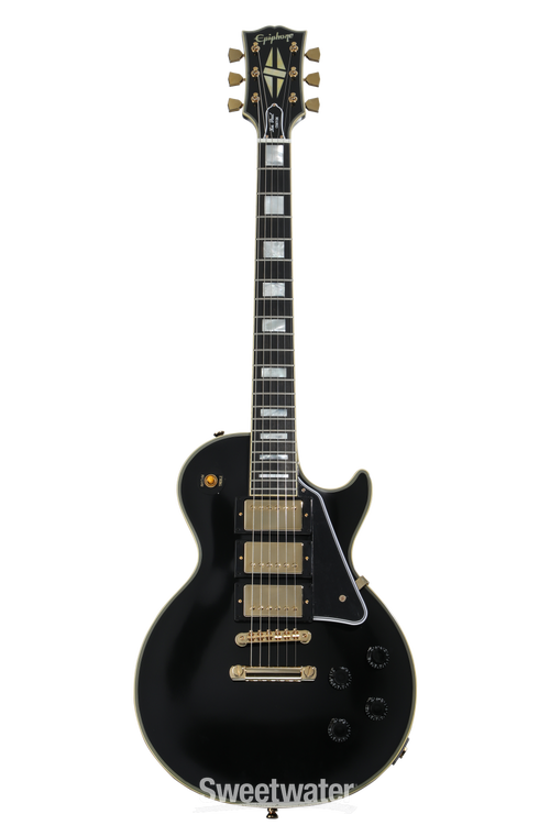 Epiphone 1957 Les Paul Custom Reissue Electric Guitar - Ebony, Sweetwater Exclusive