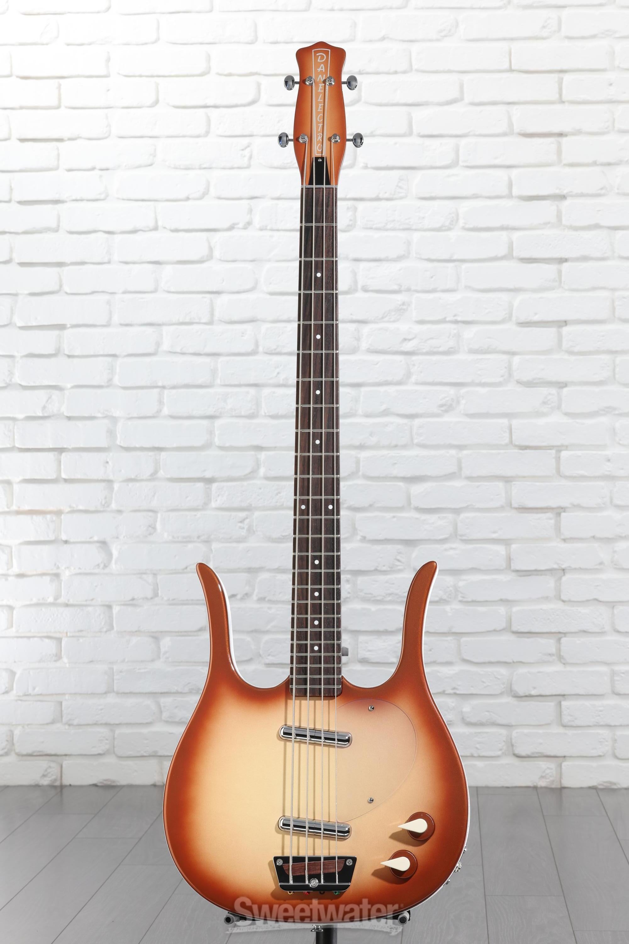 Danelectro Longhorn Bass Guitar - Copper Burst | Sweetwater