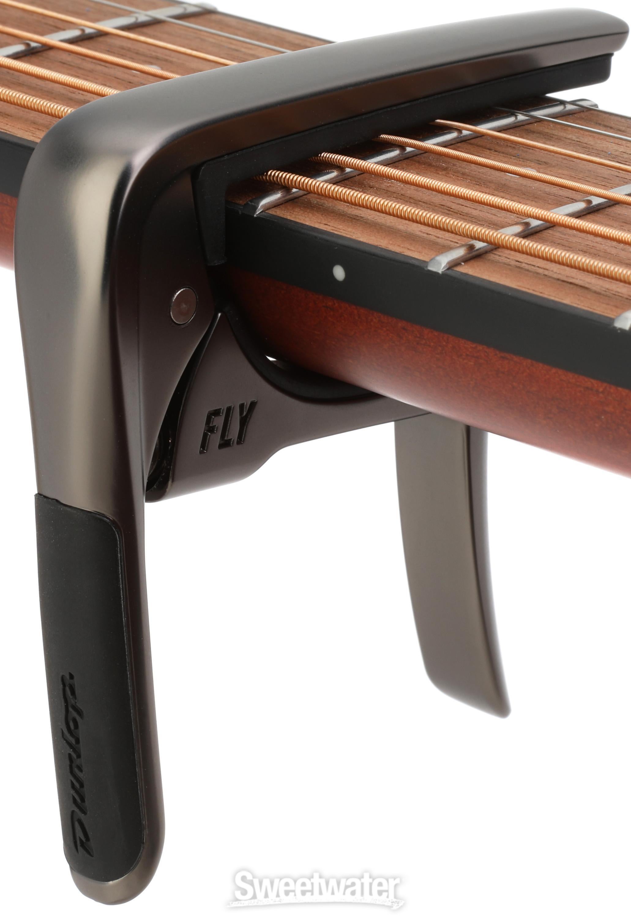 Dunlop 63CBK Trigger Fly Acoustic Guitar Capo - Gun Metal | Sweetwater