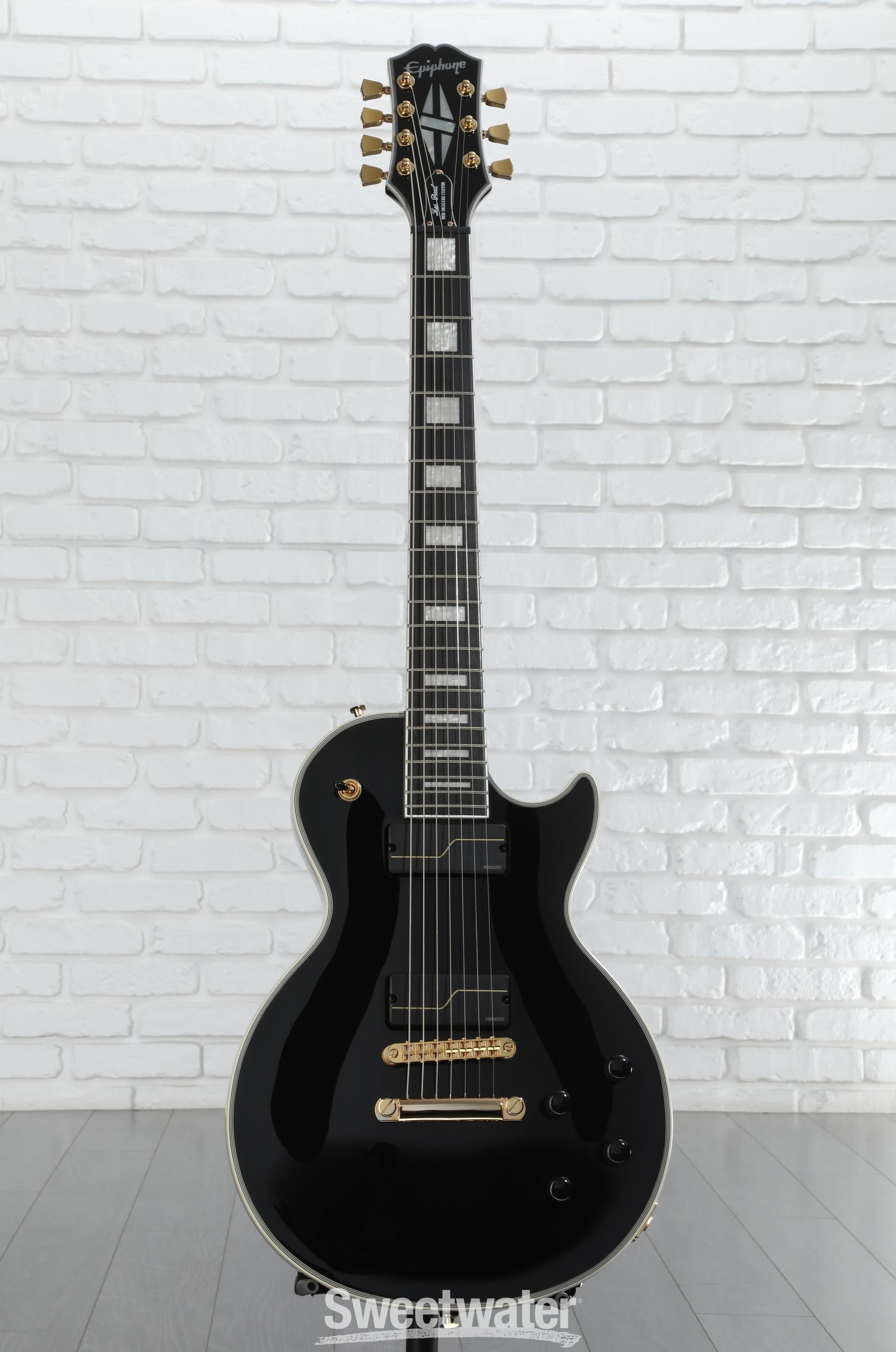 EPIPHONE Matt Heafy Les Paul Custom 7弦 Epiphone Matt Heafy Les Paul Custom-7 Ebony (2015) - Guitar