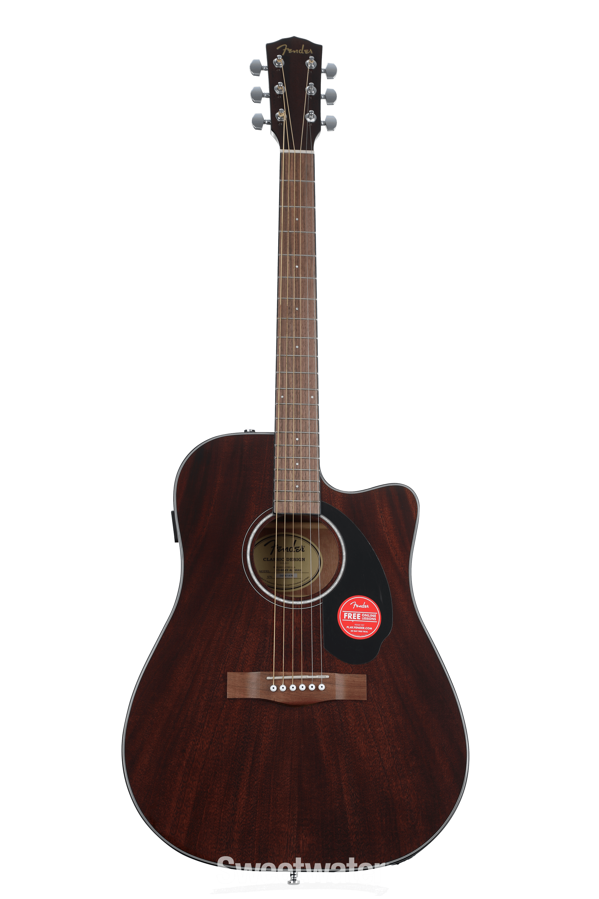 フェンダー エレアコ CD-60CE ALL MAHOGANY Fender CD-60SCE All Mahogany Acoustic Guitar - Natural