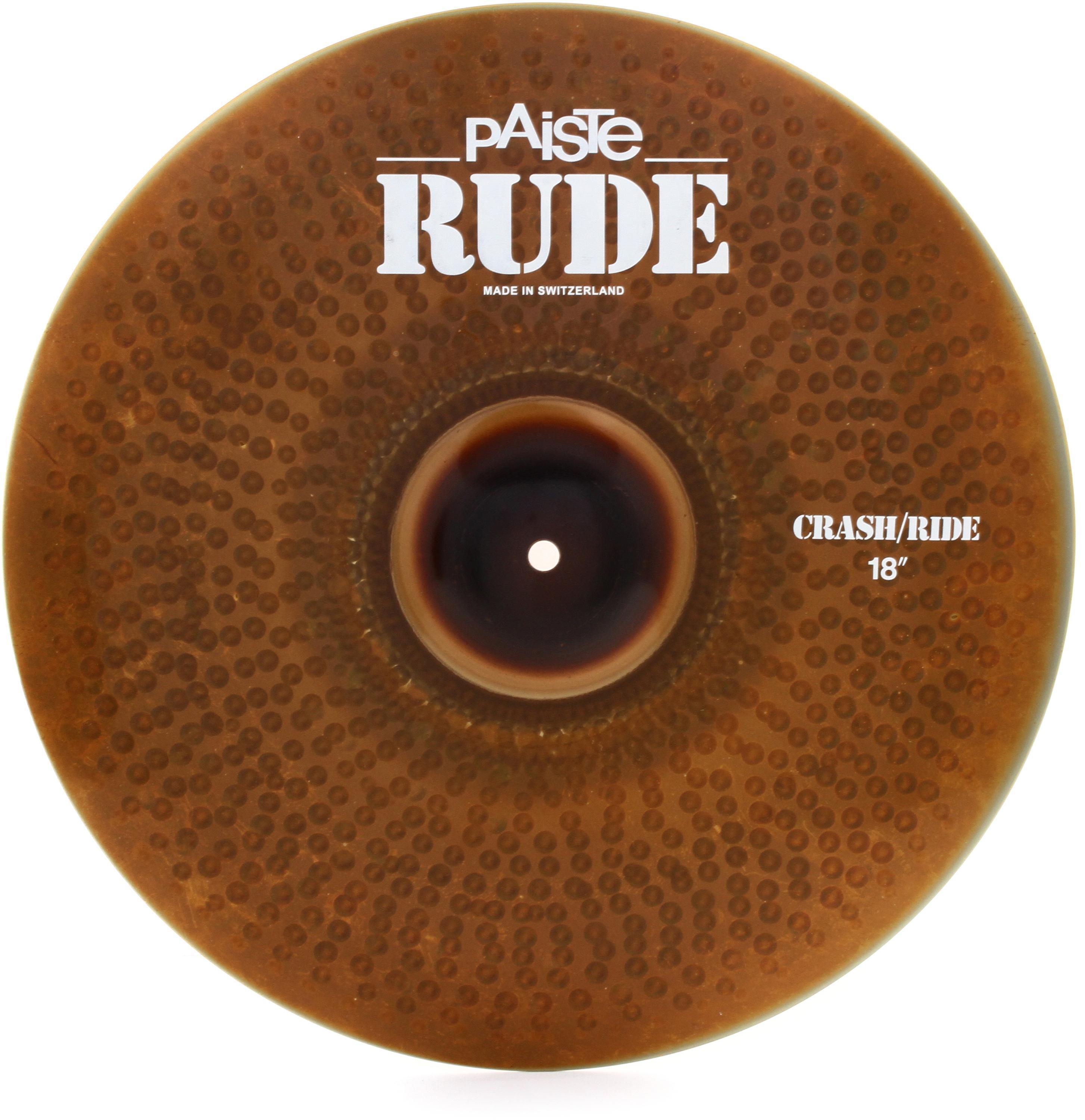 Paiste 18 inch RUDE Crash/Ride Cymbal Sweetwater