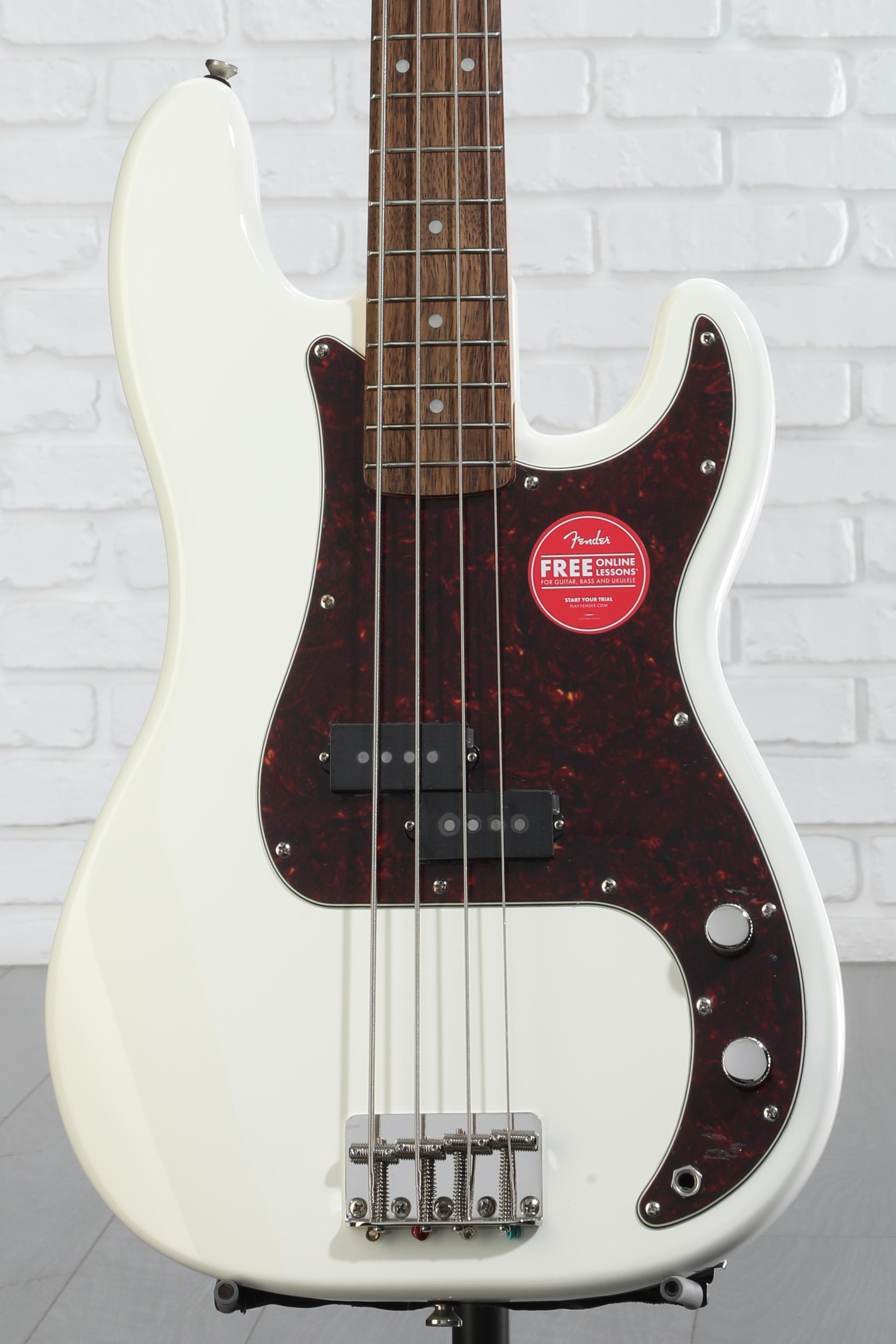 Amazon.com: Squier Classic Vibe 60s Precision Bass, Olympic