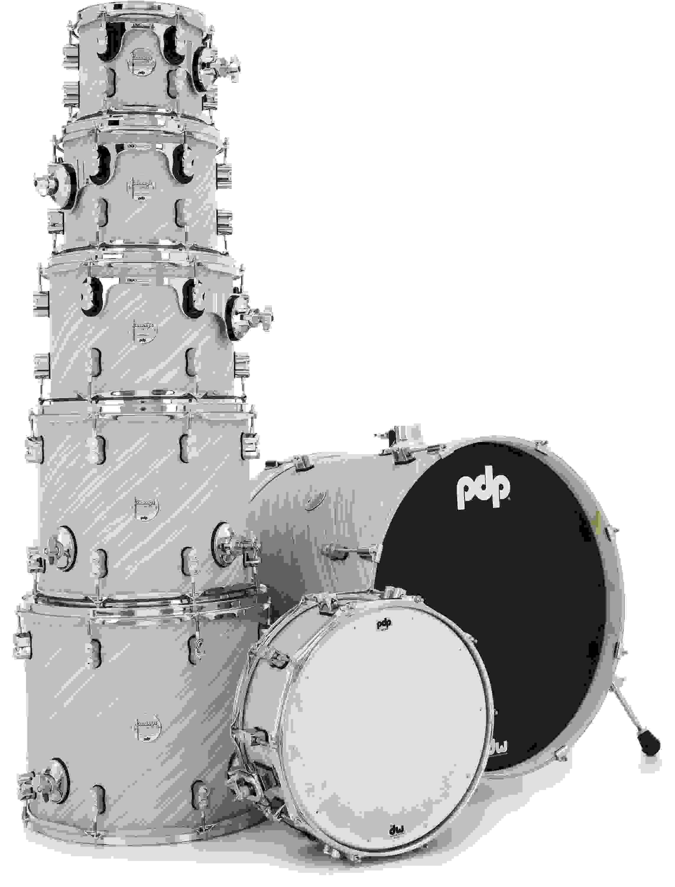 PDP Concept Maple 7-piece Shell Pack - Twisted Ivory
