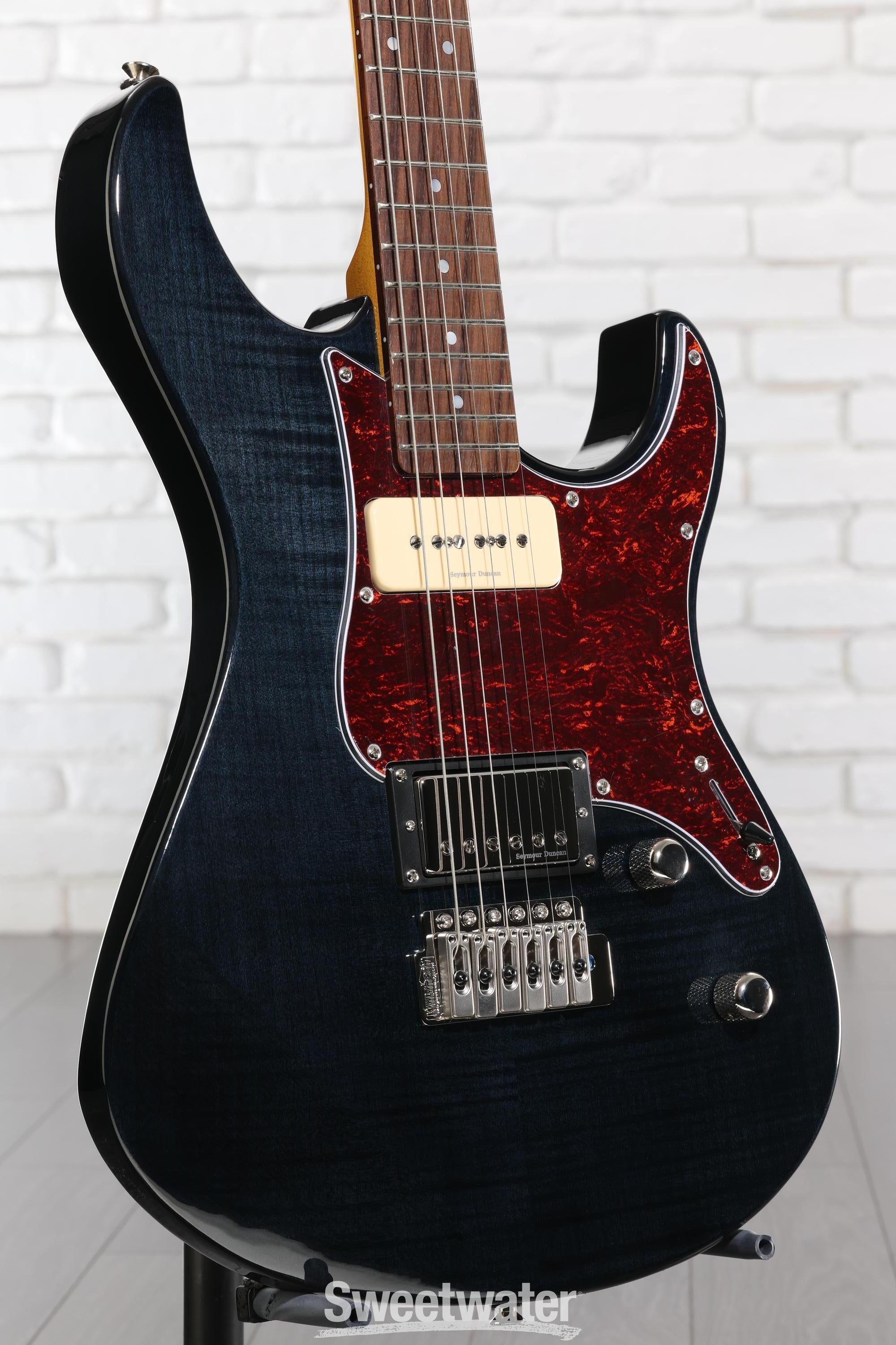 Photo of Yamaha PAC611VFM Pacifica Electric Guitar - Trans Black