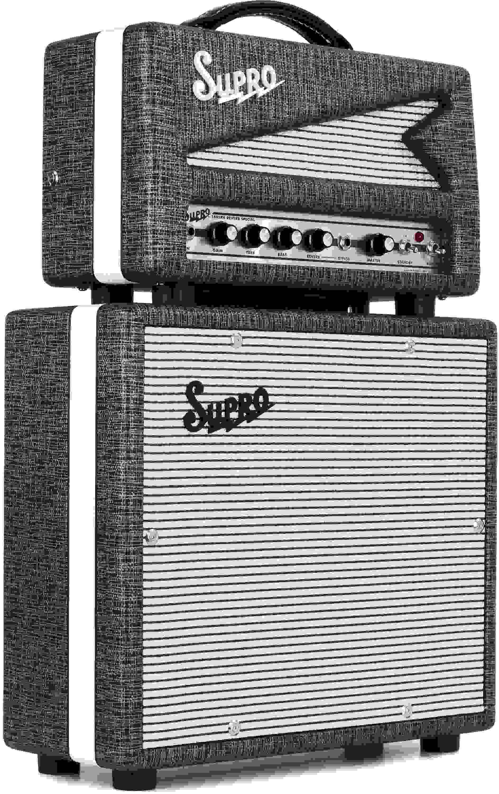 Supro 1605 Stack 6-watt Tube Head & 1x12' Cabinet