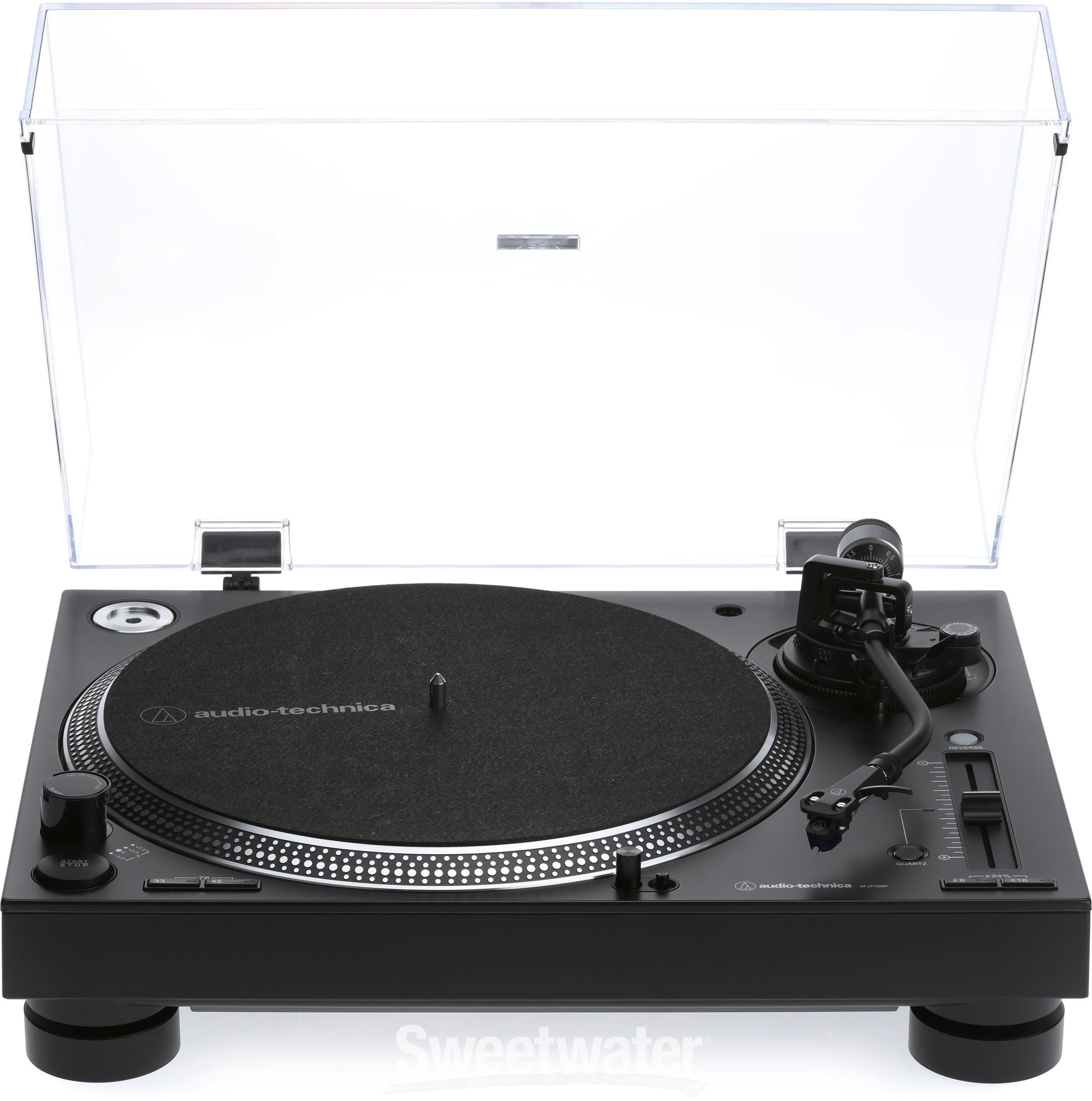 Audio-Technica ぴっぴ Audio Technica AT-LP140XP Direct Drive DJ Turntable, Silver