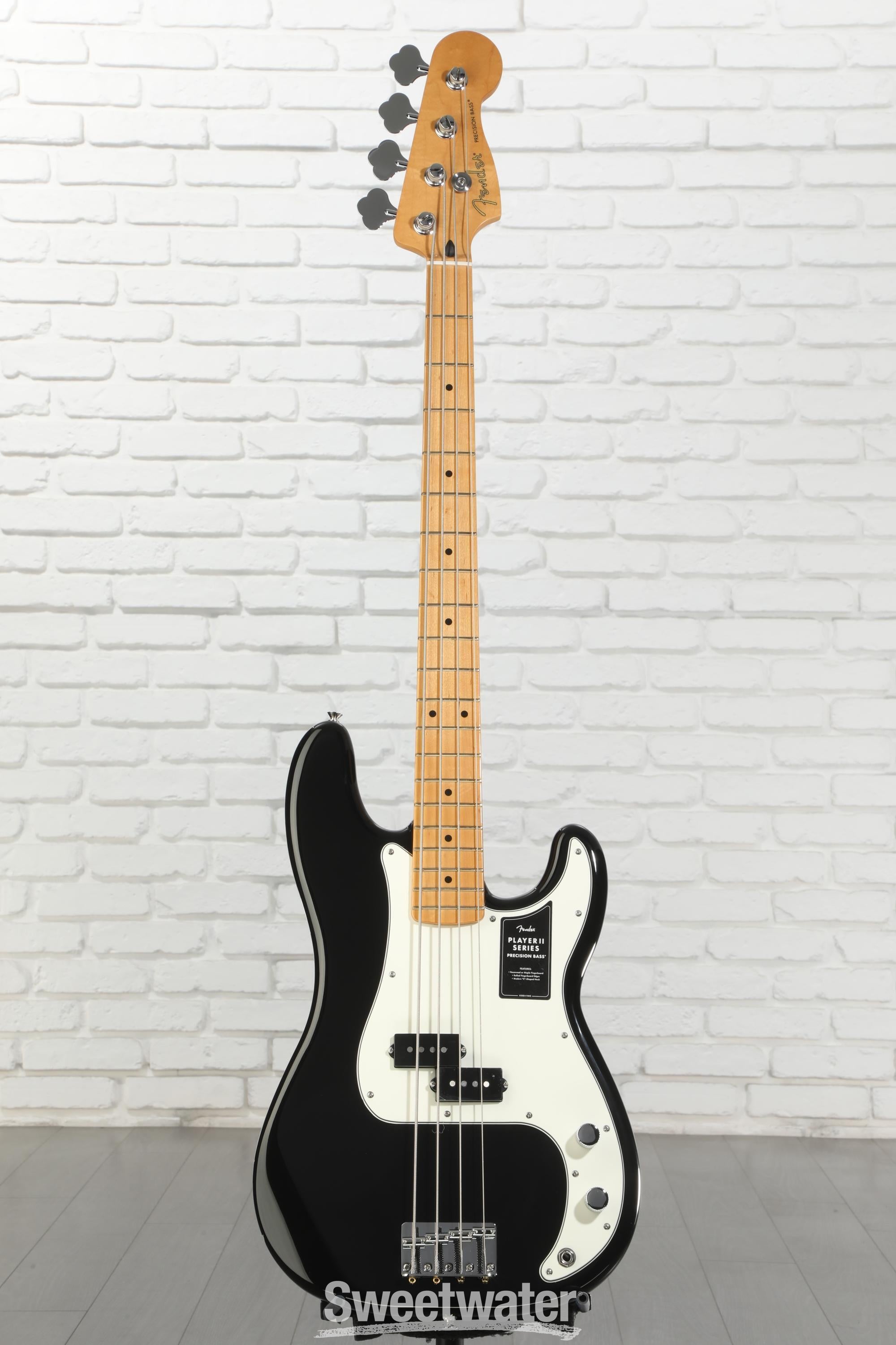 本日限定価格Fender Player Ⅱ Precision Bass BLK Fender Player II Precision Bass - Black | Sweetwater