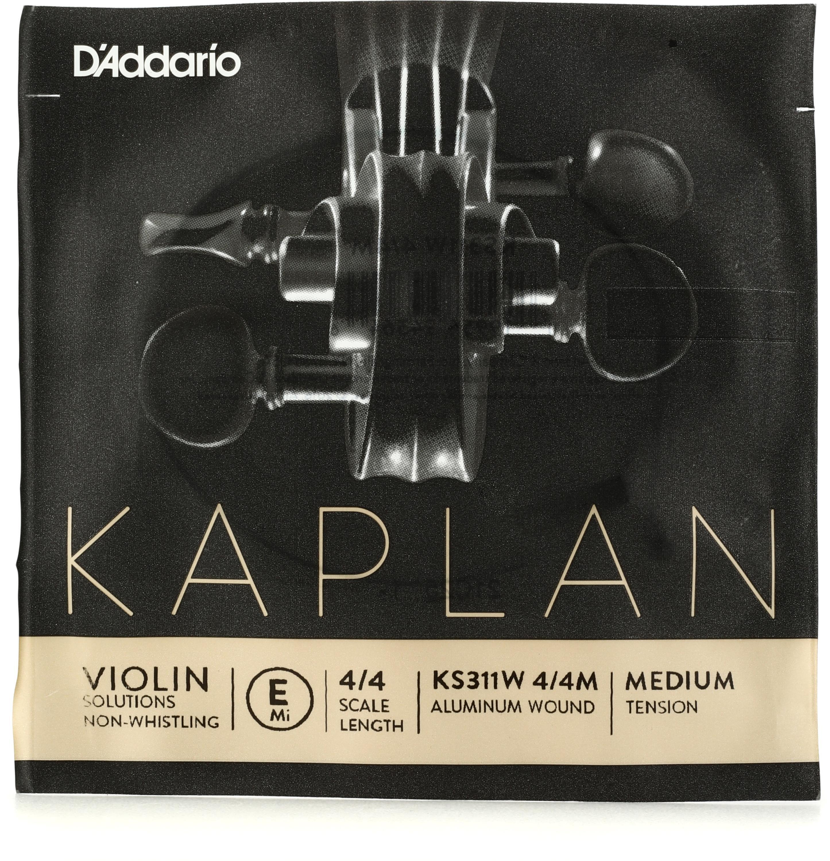 D'Addario KS311 Kaplan Nonwhistling Violin E String 4/4 Size Wound