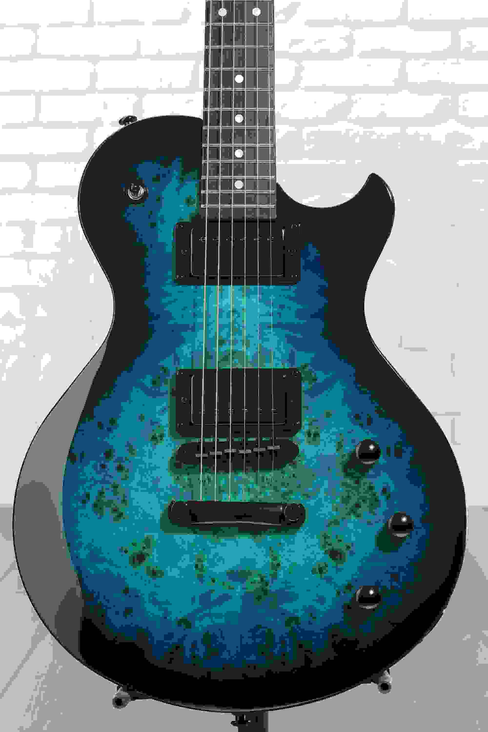 Schecter Solo-II Standard Electric Guitar - Ocean Blue Burst Burl
