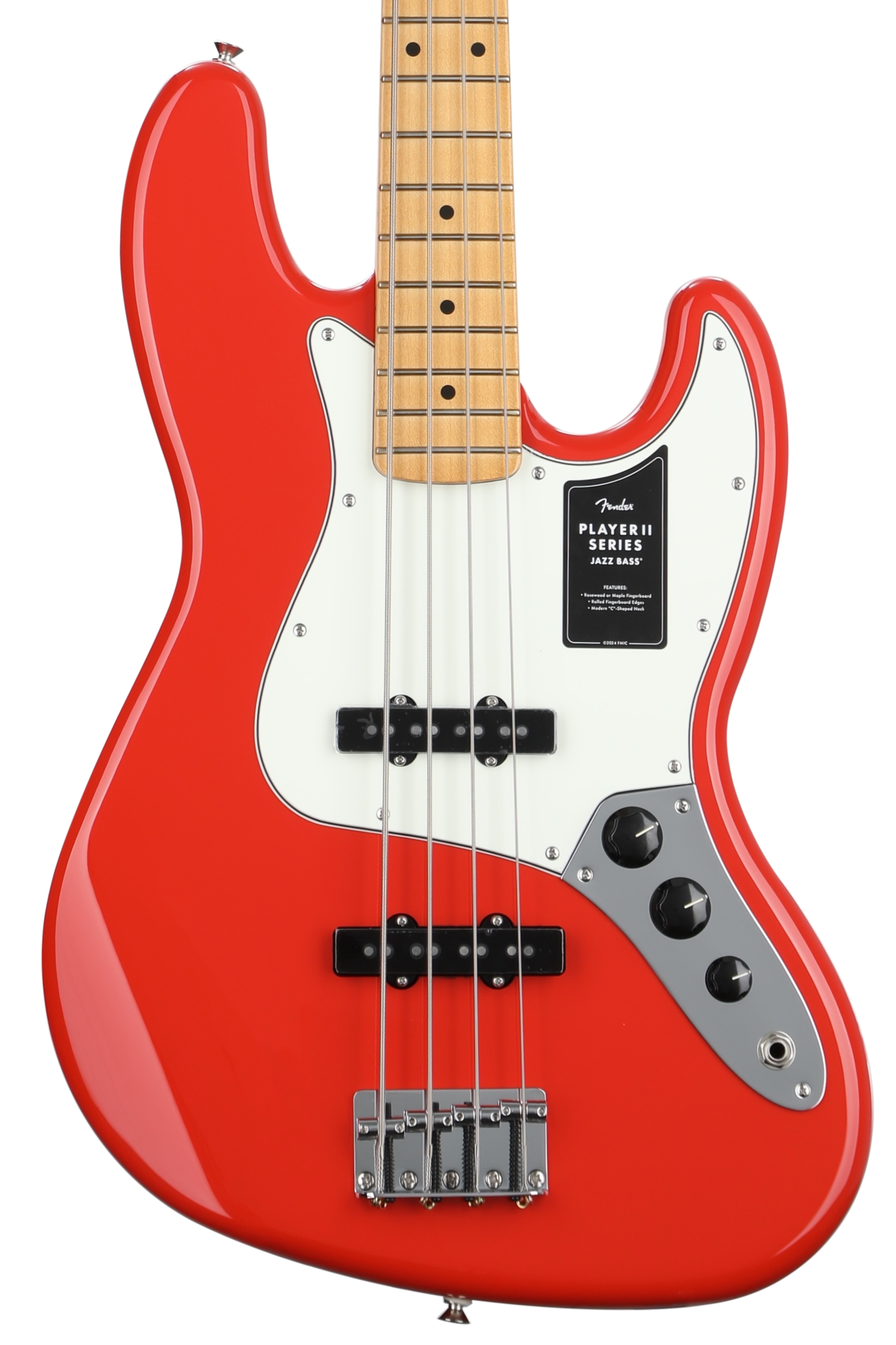 Fender Player Ⅱ Jazz Bass Amazon.com: Fender Player II Jazz Bass - Black with Maple