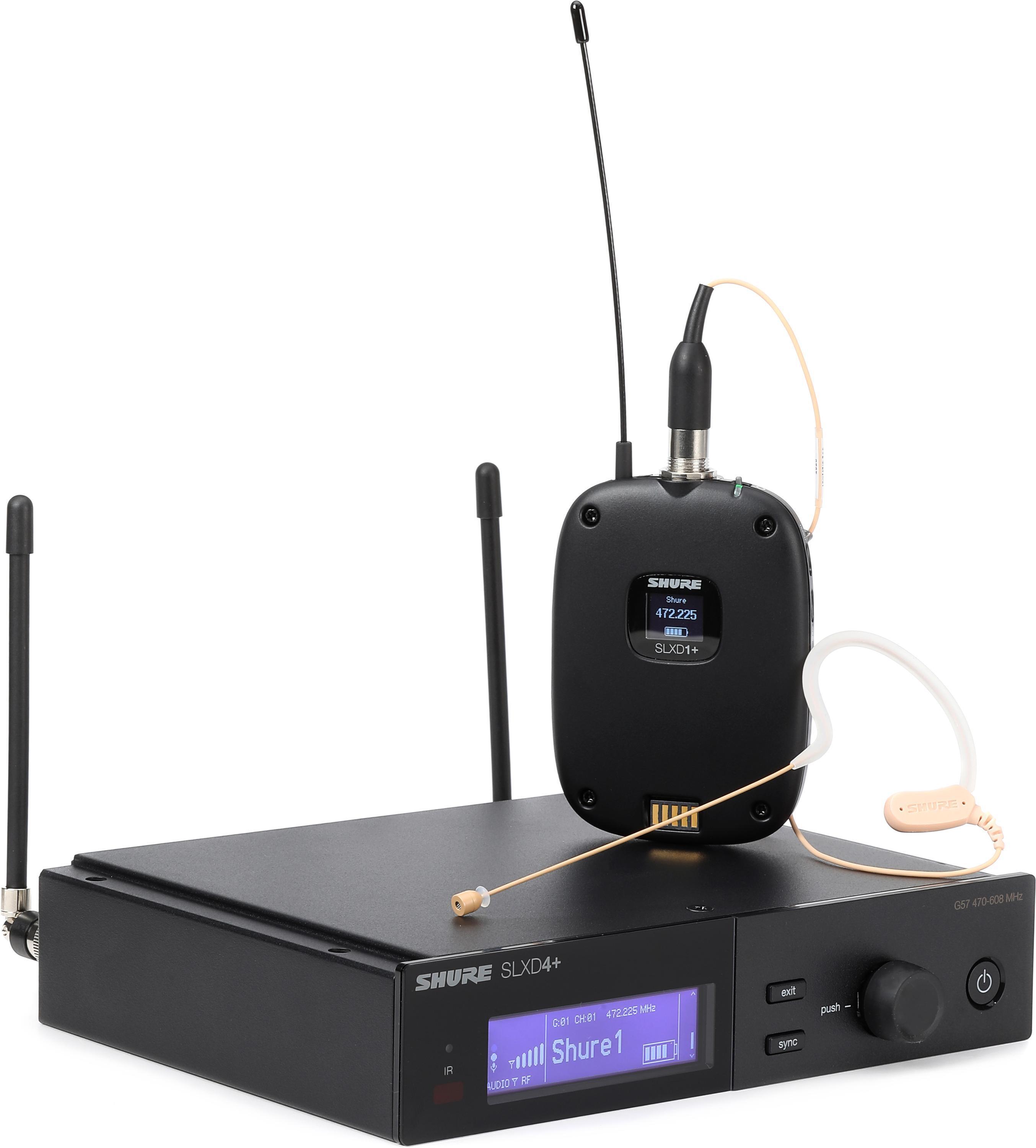 Photo of Shure SLXD14+/153T Wireless Earset Microphone System - G57 Band