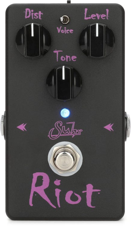 Suhr Riot Distortion Pedal - Black | Sweetwater 