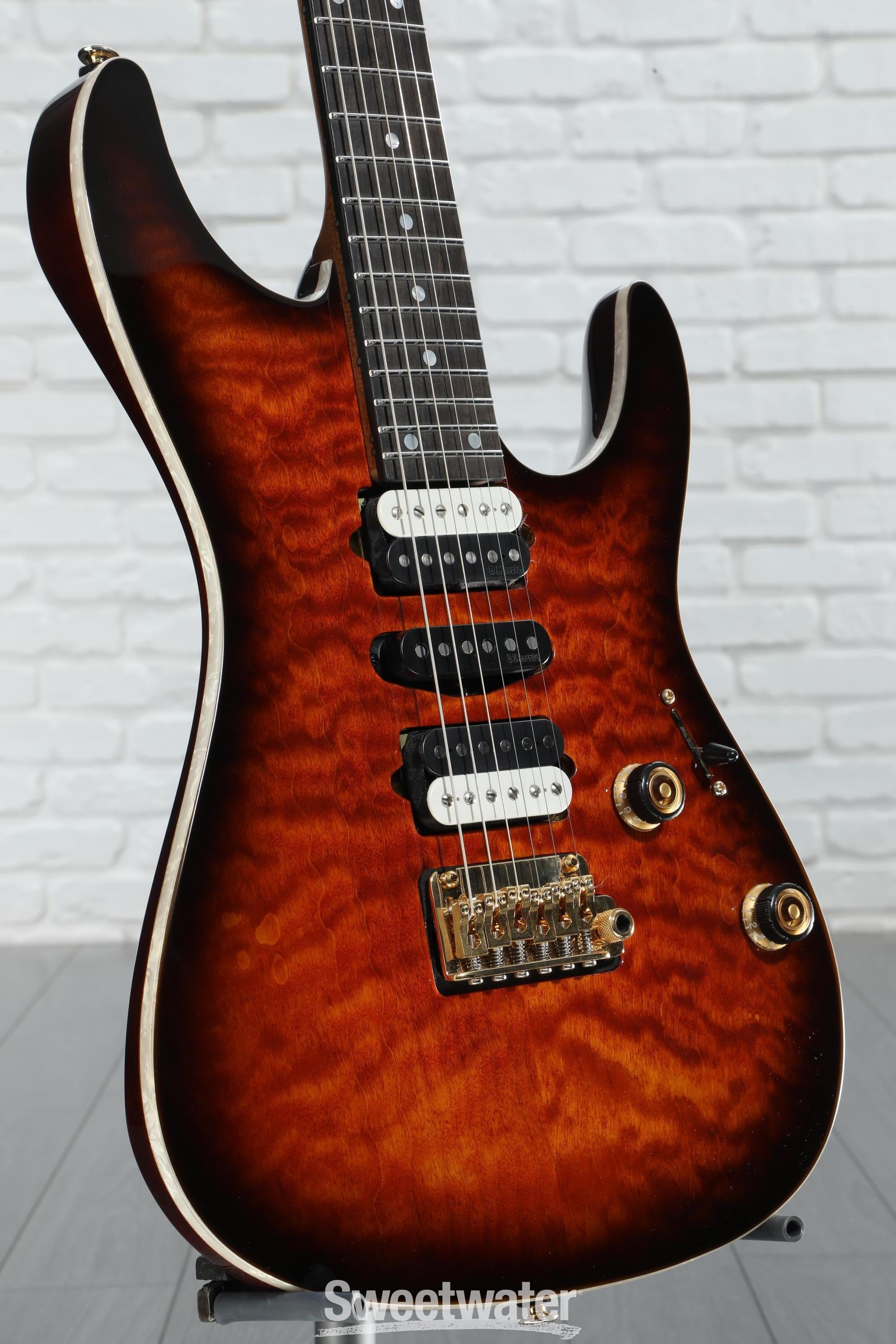 Ibanez Premium AZ47P1QM Electric Guitar - Dragon Eye Burst