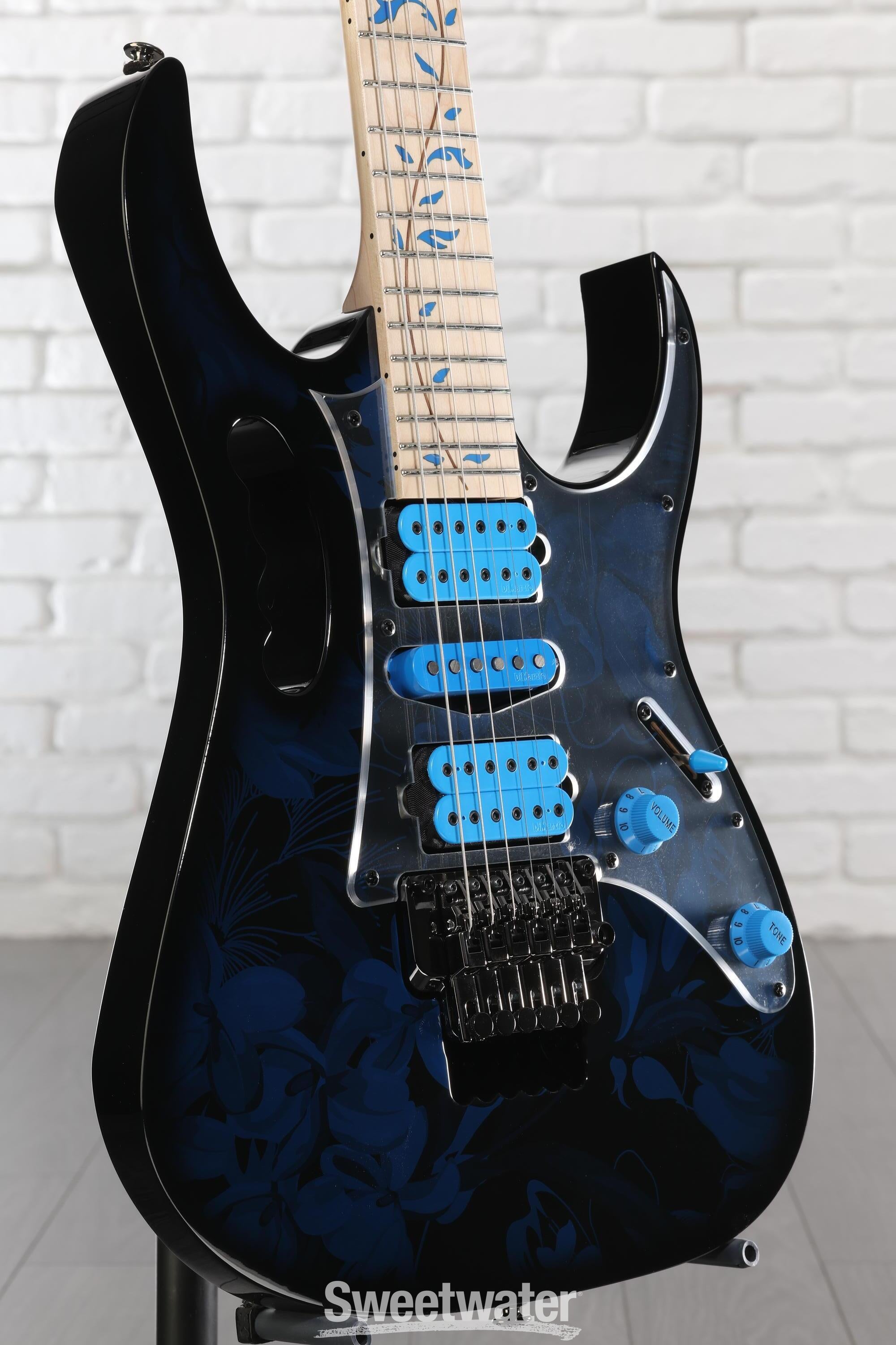 Ibanez Steve Vai Signature JEM77 - Blue Floral Pattern | Sweetwater