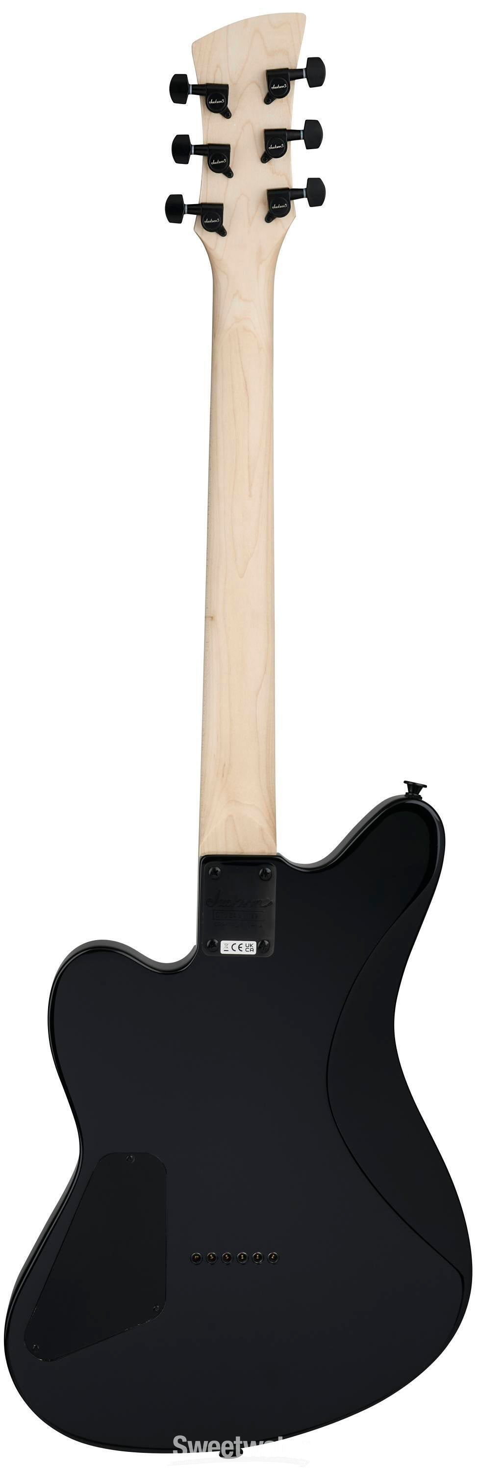 Jackson JS22 Surfcaster Electric Guitar - Gloss Black | Sweetwater